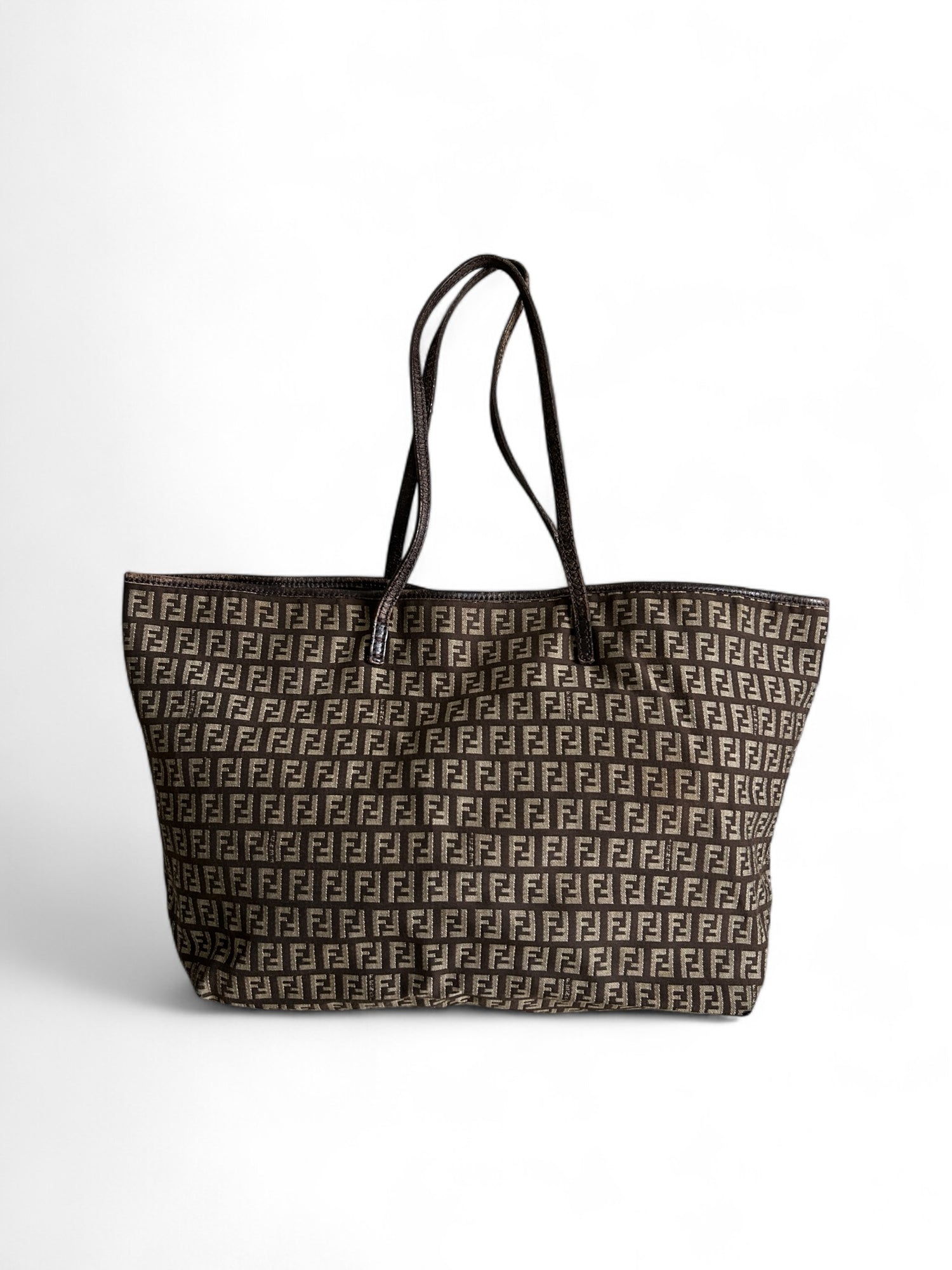 Vintage Fendi Zucca Tote Bag 90s
