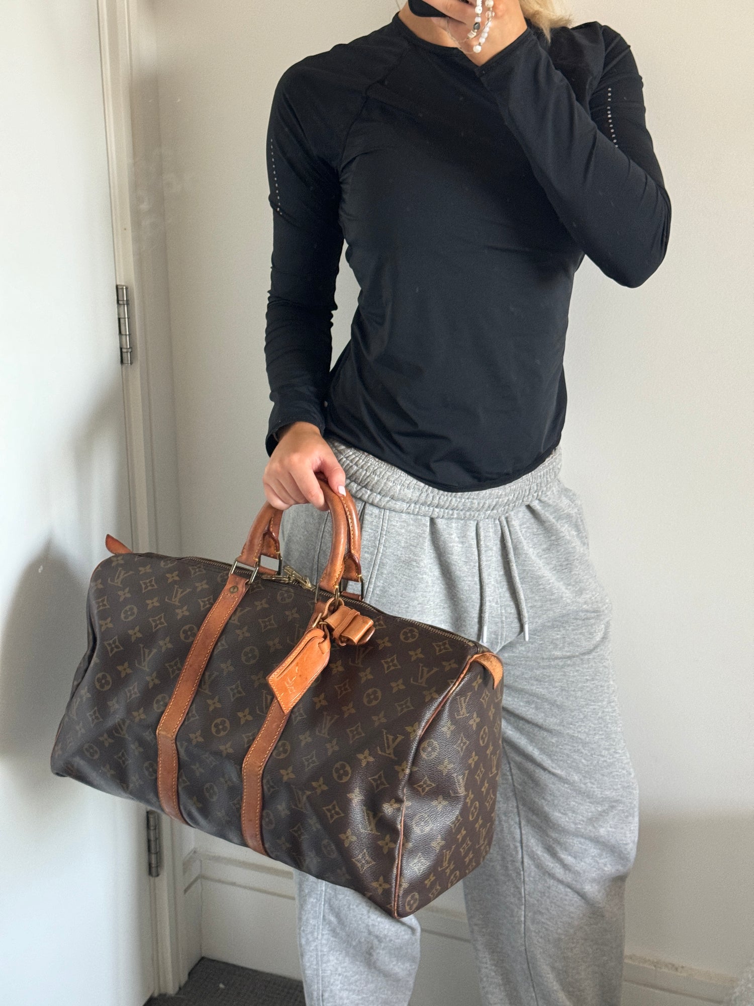 Vintage 1992 Louis Vuitton Keepall 45 Duffle Handbag