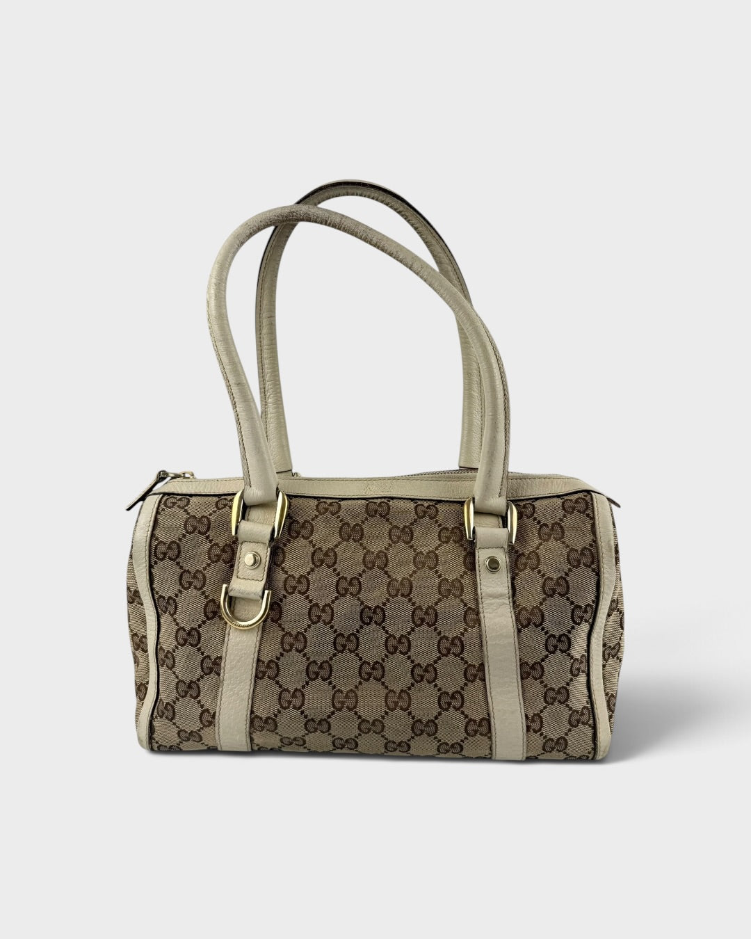 2000s Gucci Monogram Boston Handbag