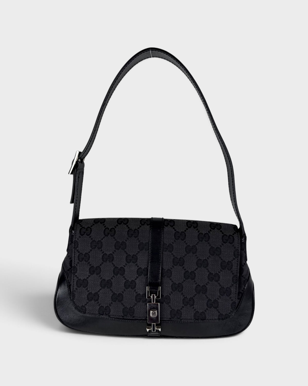2000s Gucci GG Canvas Jackie Shoulder Bag