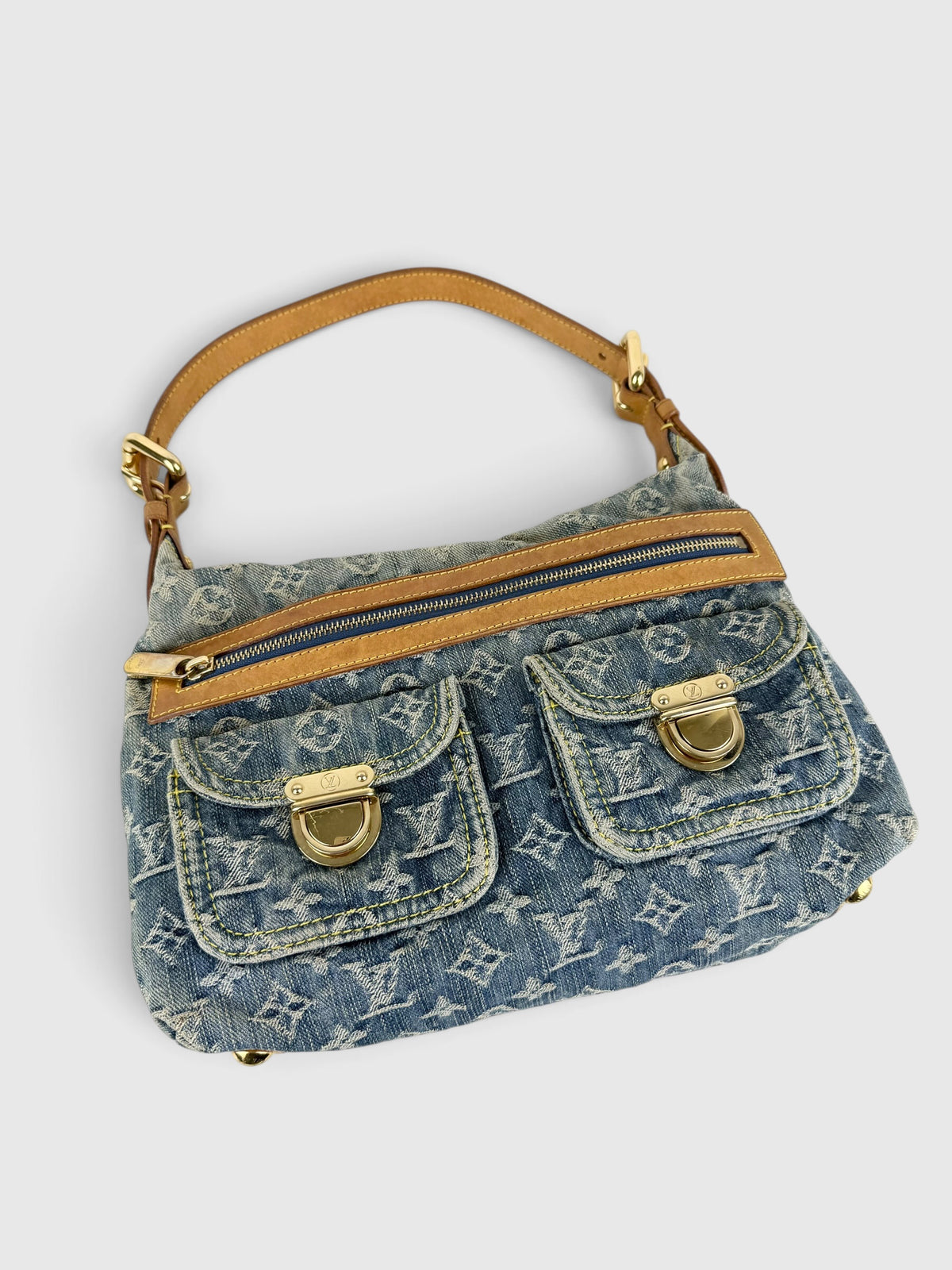 2006 Louis Vuitton Denim Baggy PM Shoulder Bag