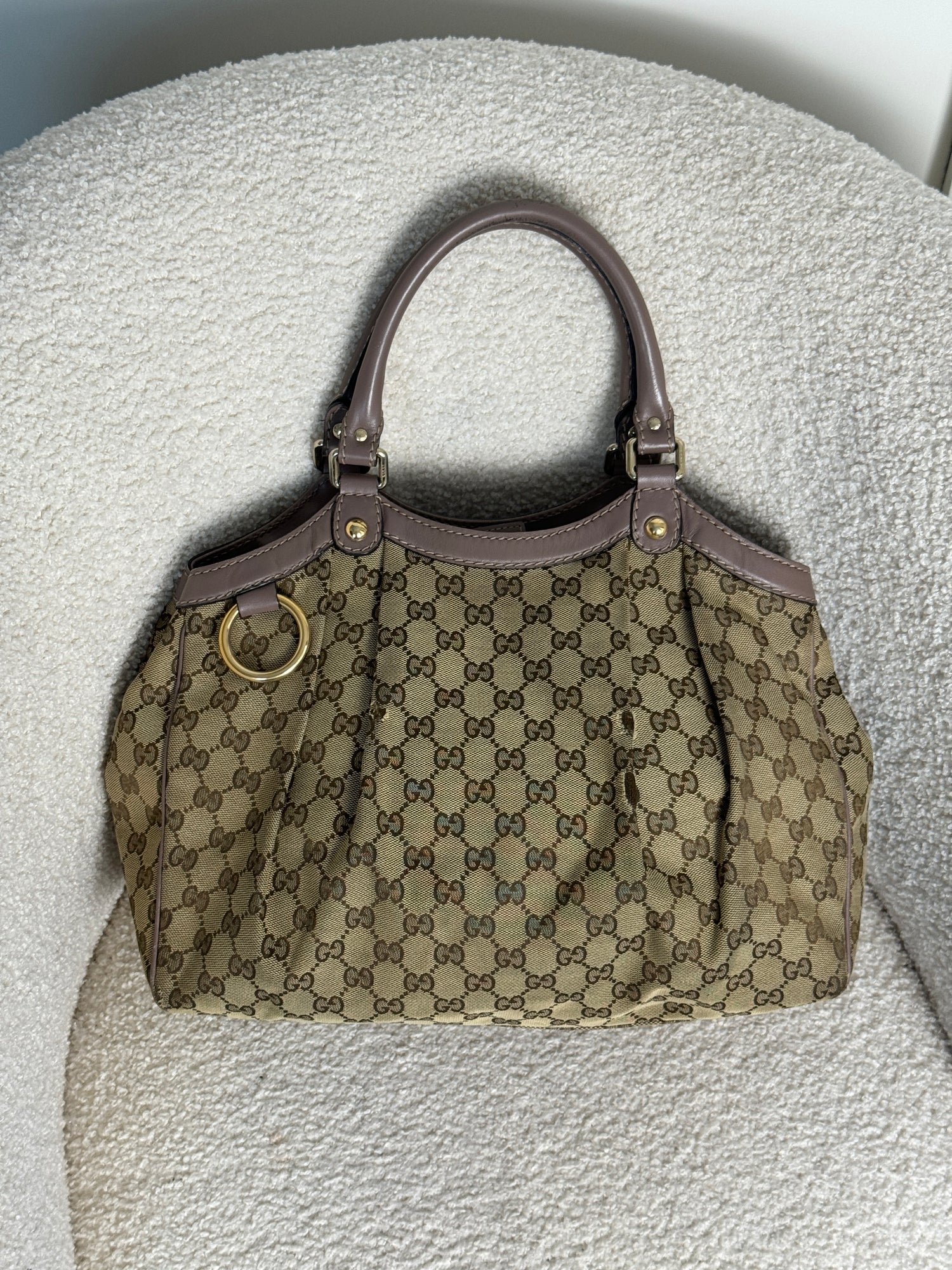 Vintage 90s Gucci Monogram Sukie Handbag