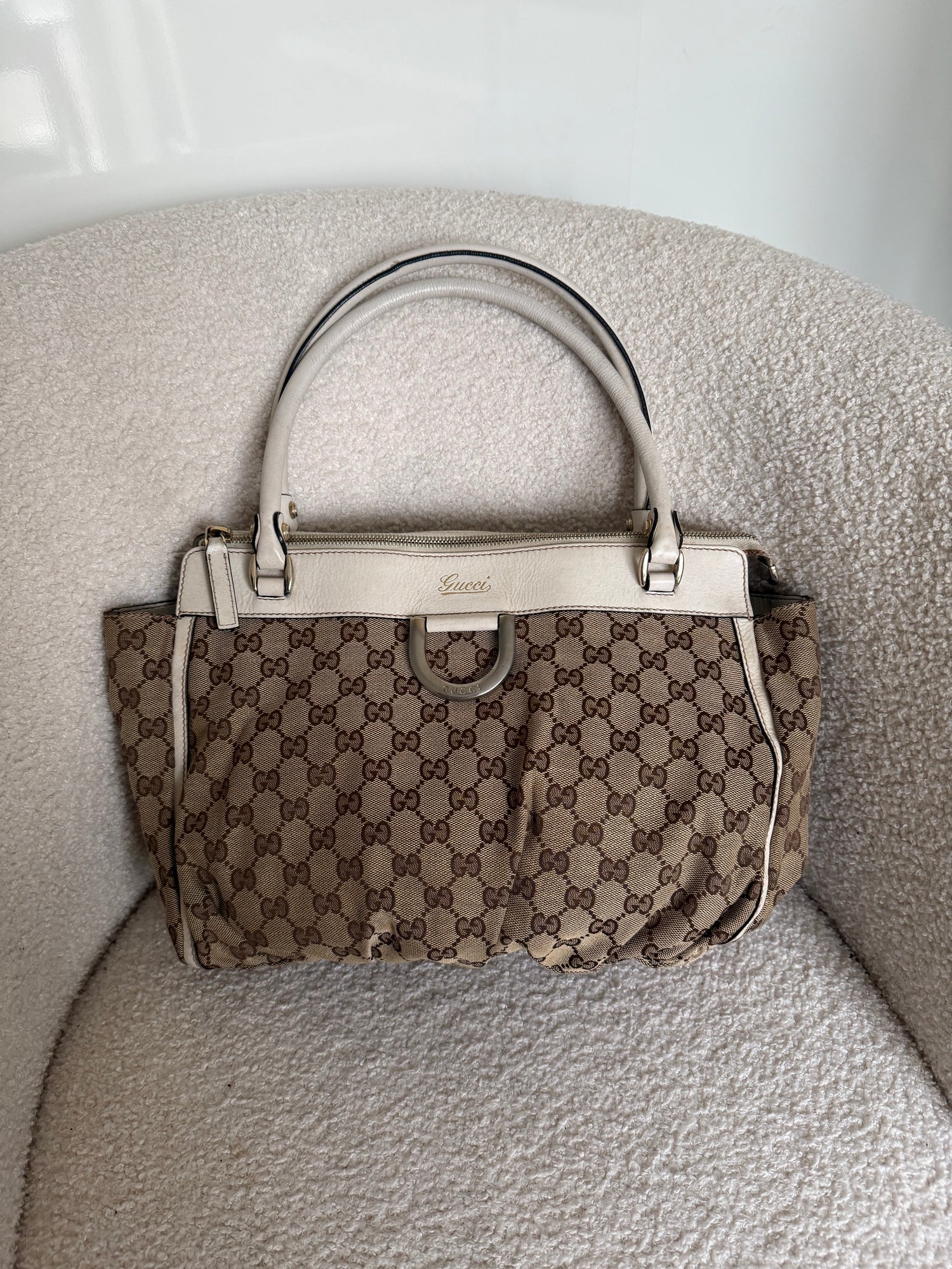 Vintage 90s Gucci Monogram Handbag