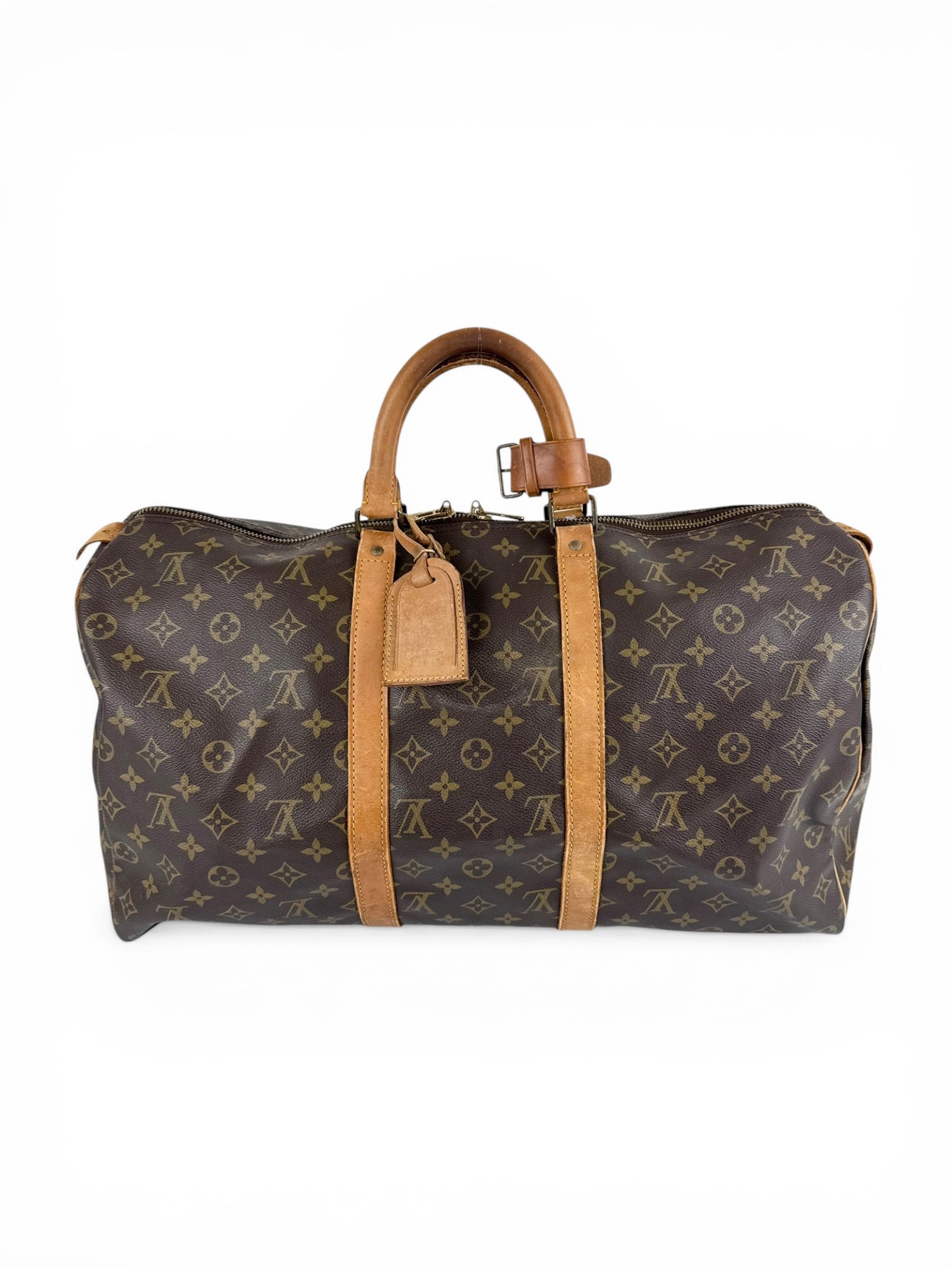 Vintage 1980s Louis Vuitton Keepall 50 Duffle Handbag