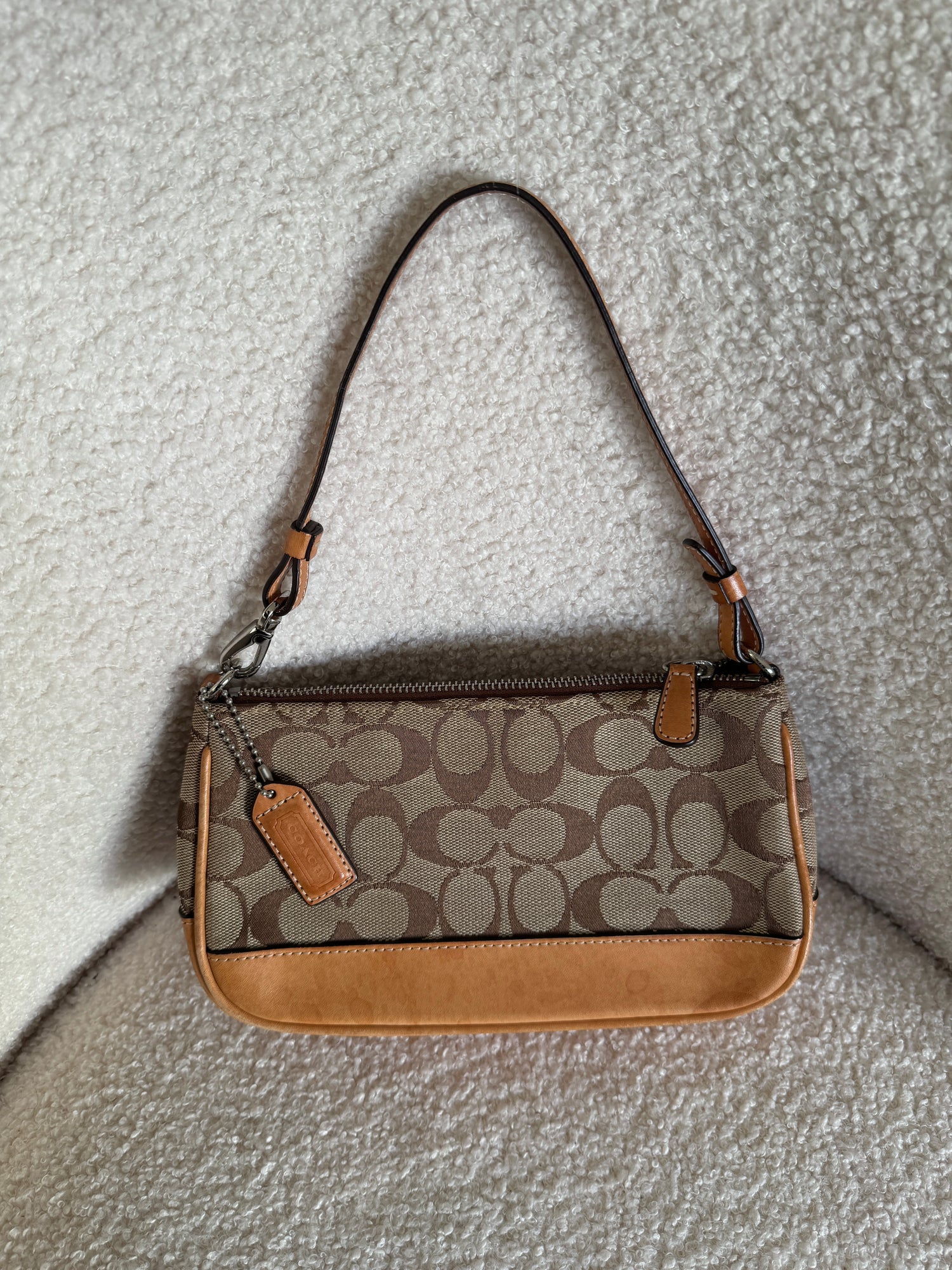 Y2K Vintage Coach Monogram Shoulder Bag