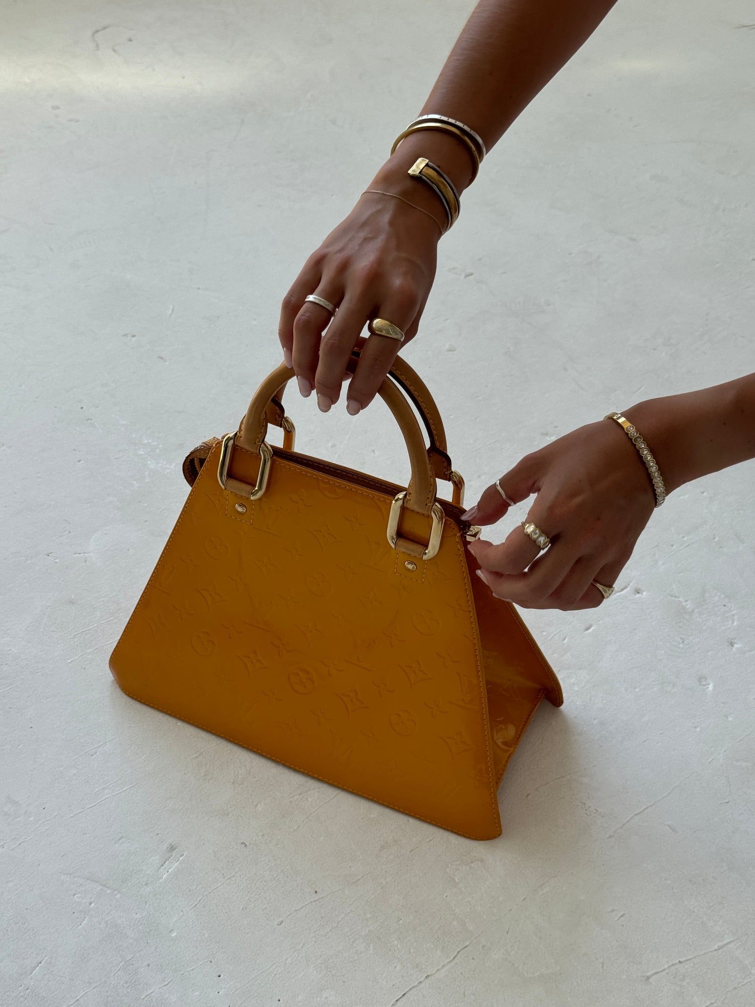 Vintage Louis Vuitton Vernis Forsyth GM Handbag (2000)