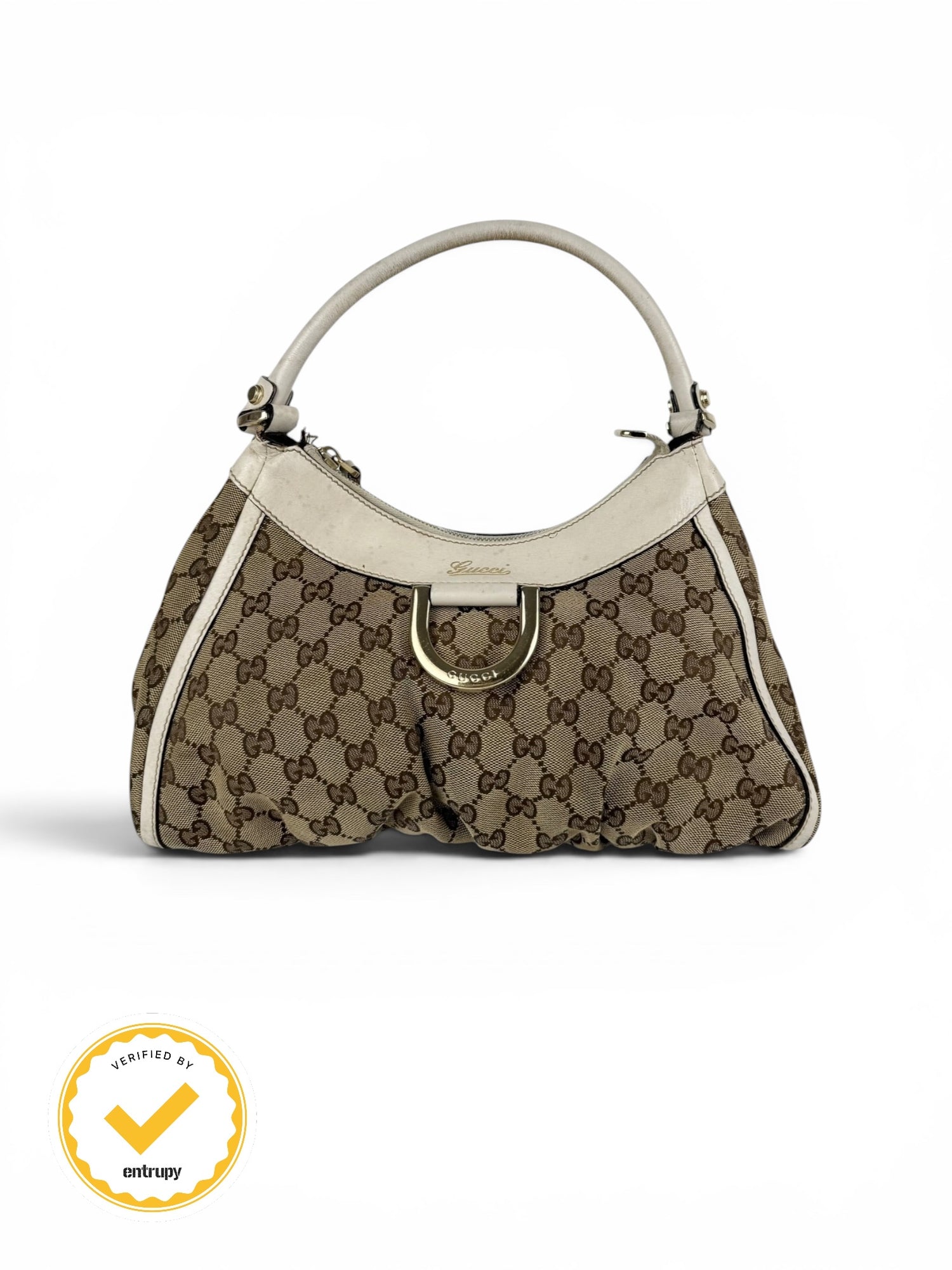 2000s Gucci Monogram Mini D-Ring Handbag0