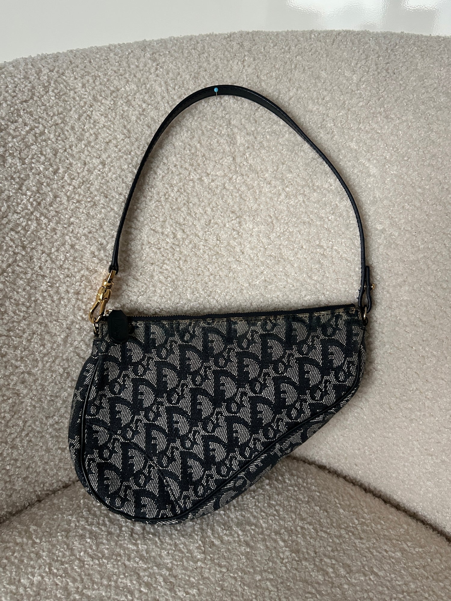 Vintage 2002 Christian Dior Monogram Saddle Shoulder Bag