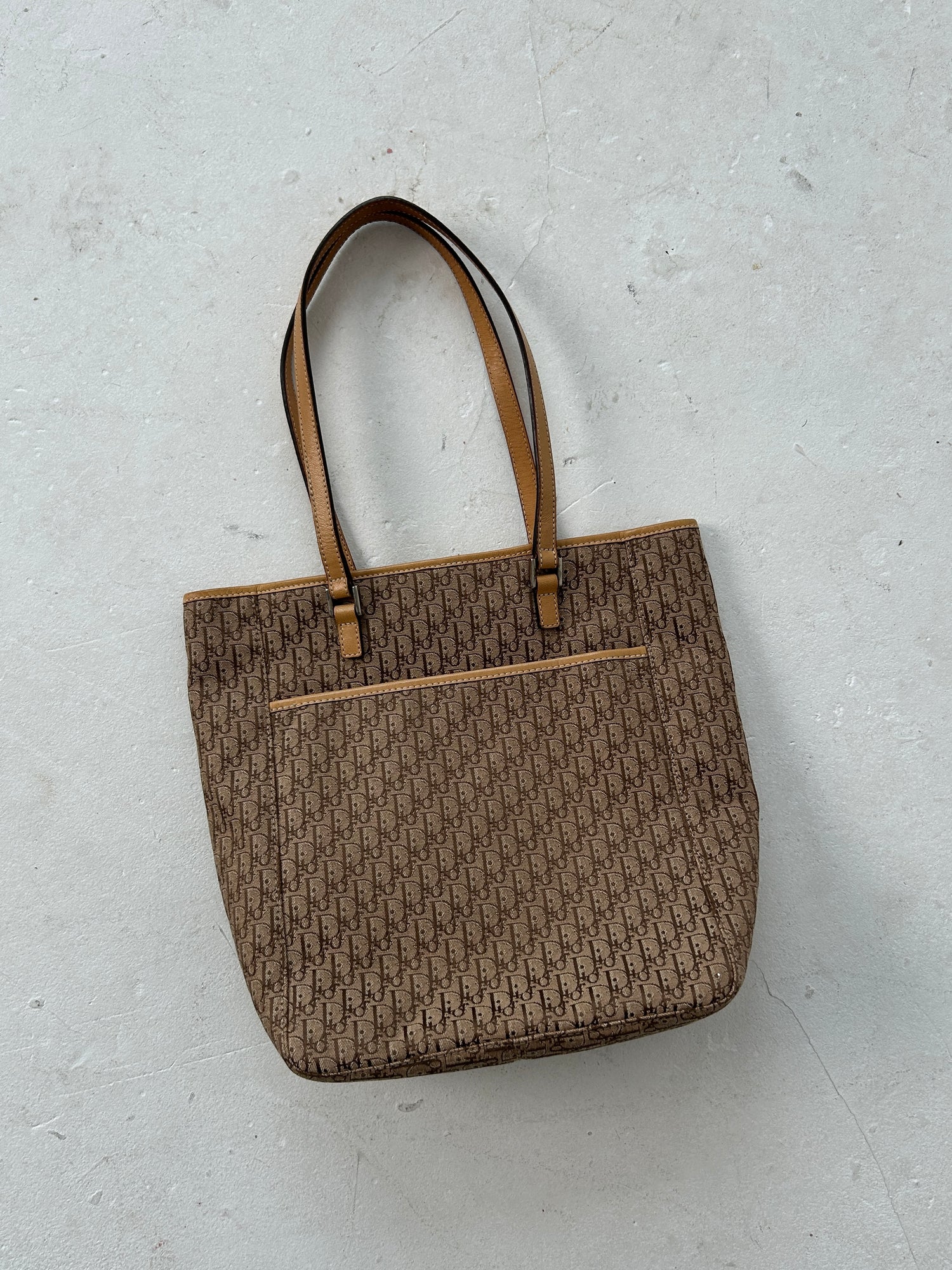 Vintage Christian Dior Monogram Tote Shoulder Bag (2003)