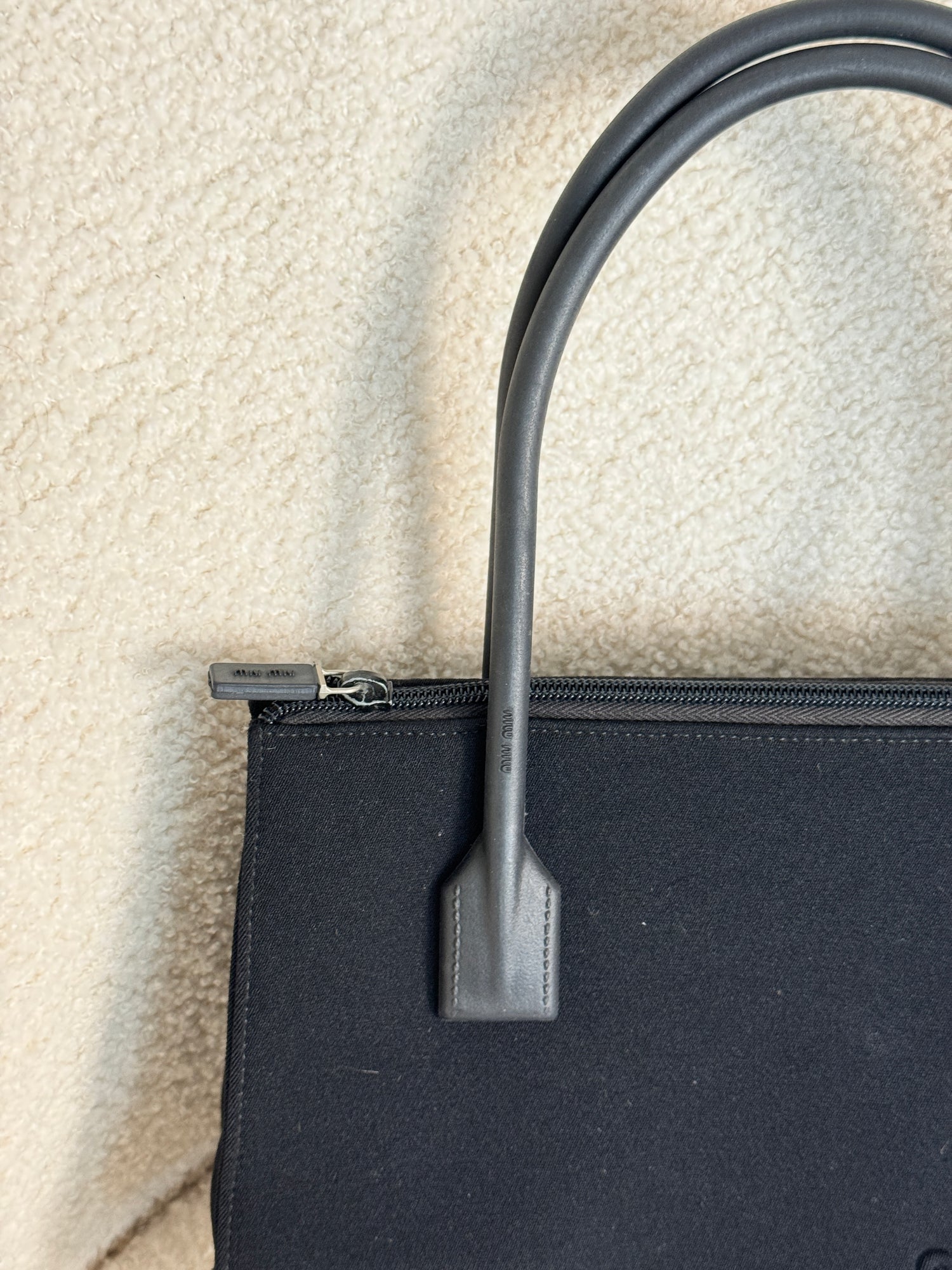 Archive 1998 Miu Miu Embossed Cloth Handbag