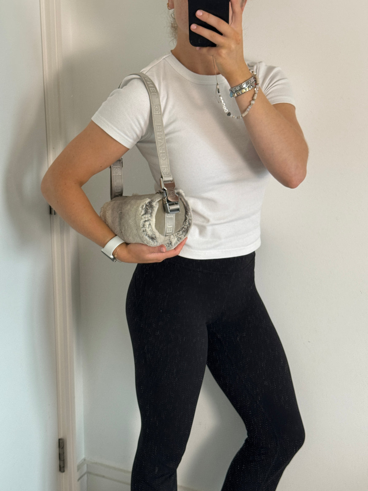 2005/2006 Chanel Sport Lapin Fur Mini Duffle Shoulder Bag