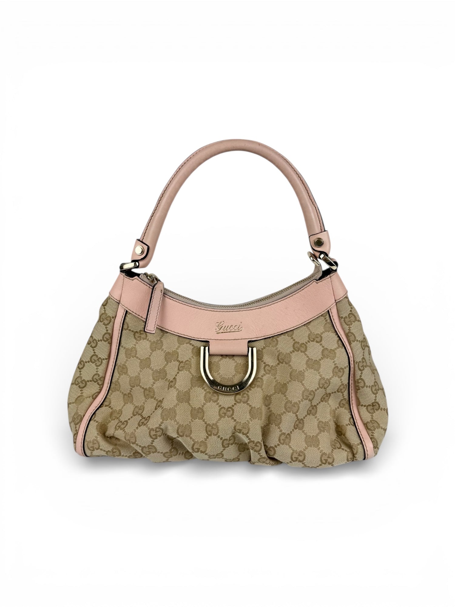 Vintage 90s Gucci Monogram Mini D-Ring Shoulder Bag