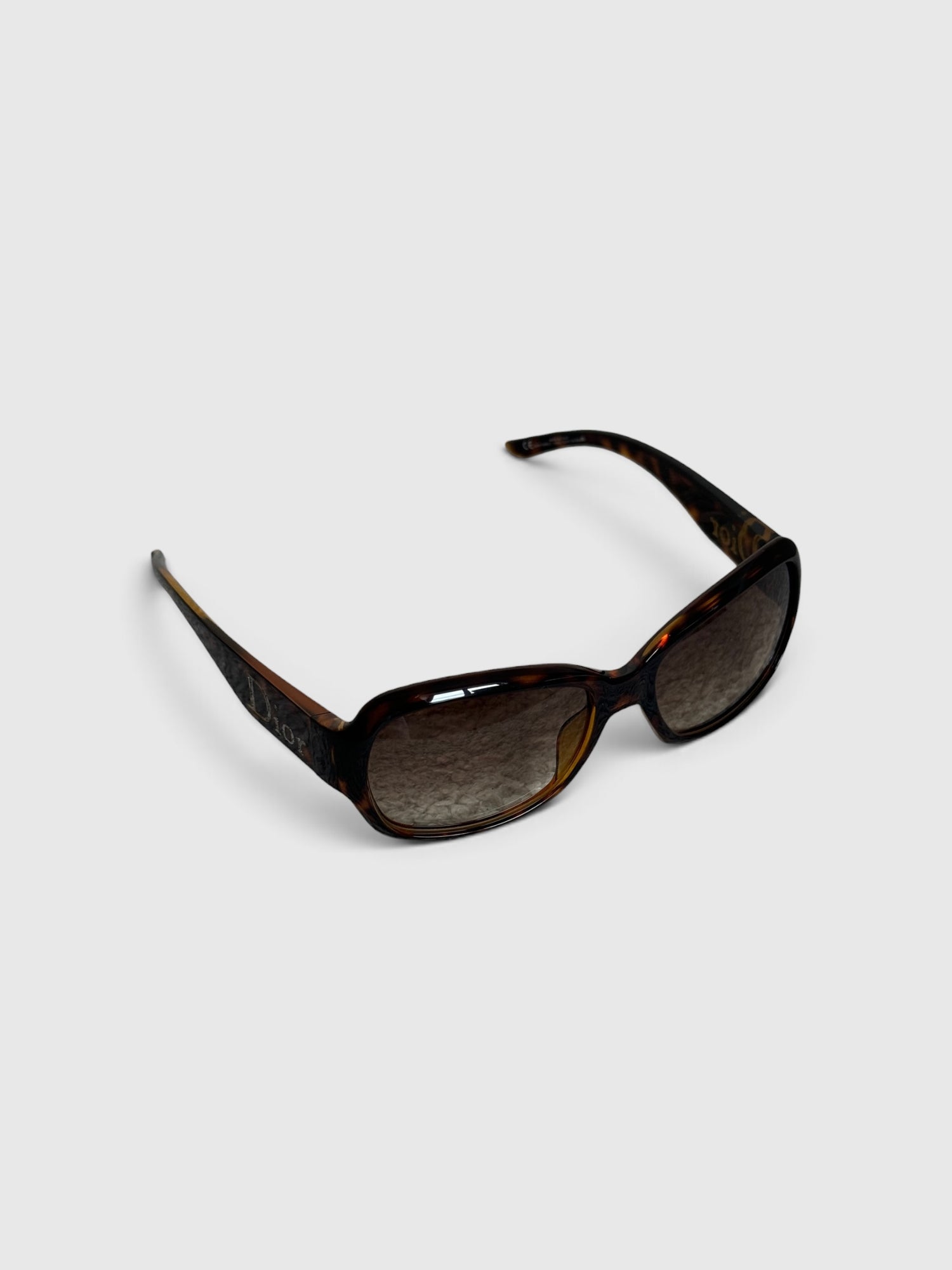 2000s Christian Dior Tortoise Oversized Sunglasses