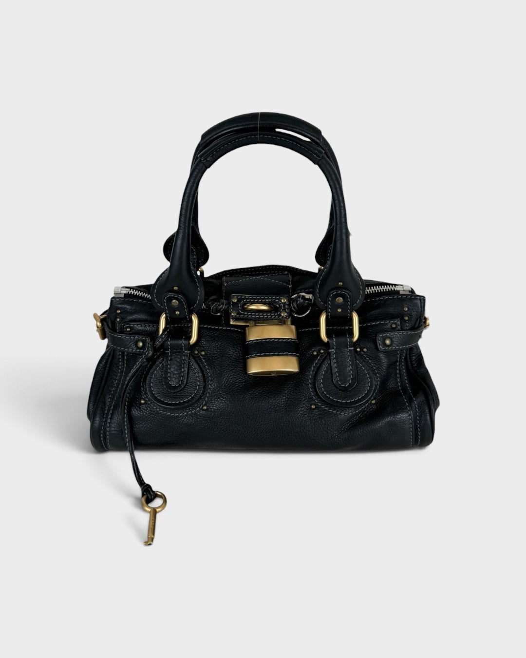 2007 Chloe Paddington Black Leather Handbag