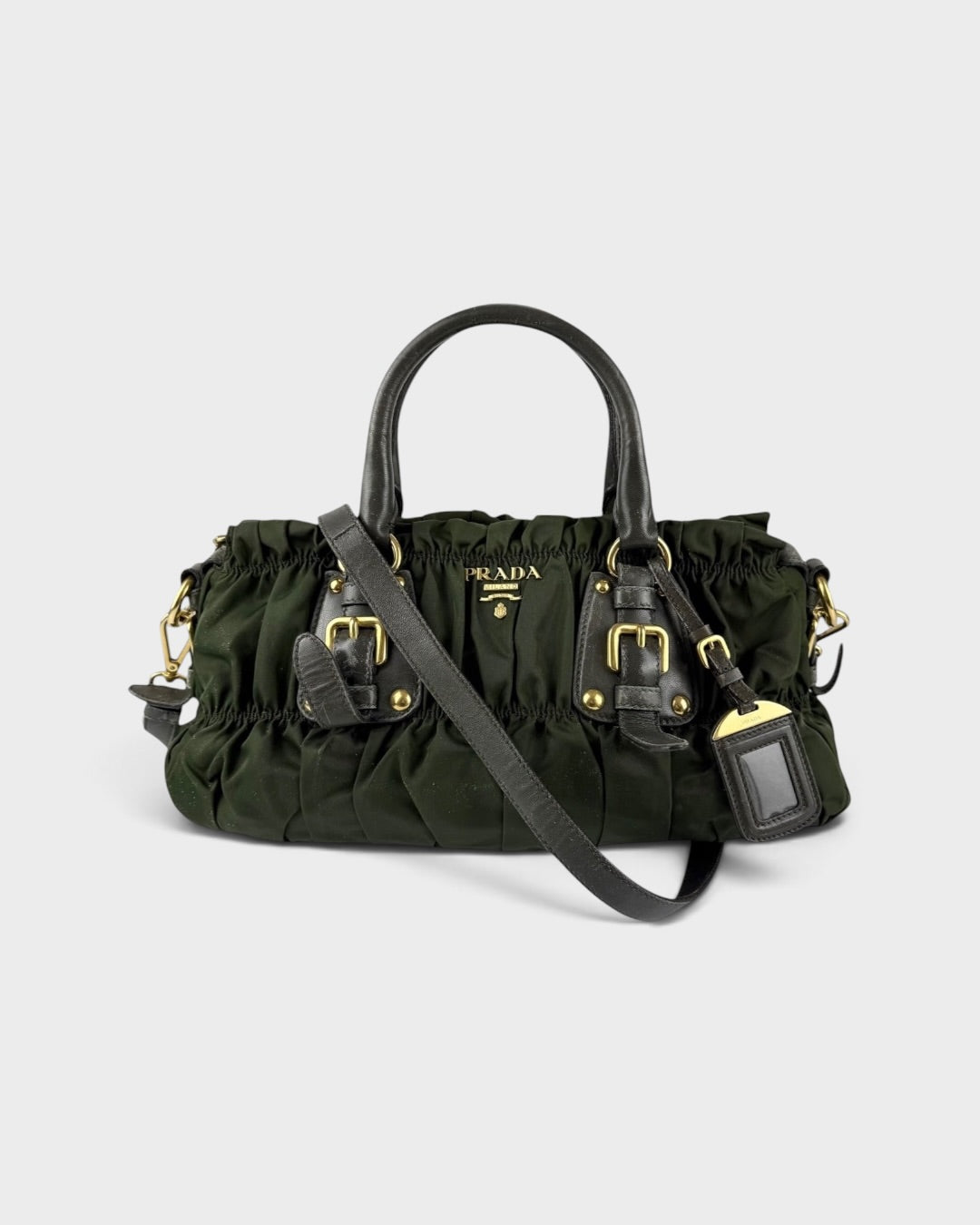 2010s Prada Nylon Tessuto Gaufre 2Way Handbag