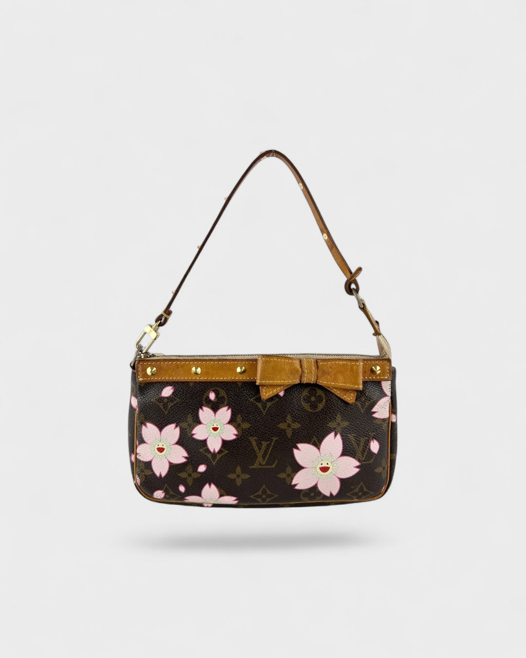 2003 Louis Vuitton Takashi Murakami Cherry Blossom Pochette Bag RARE