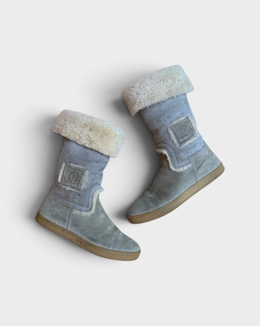 2000s Chanel Sport Shearling Boots