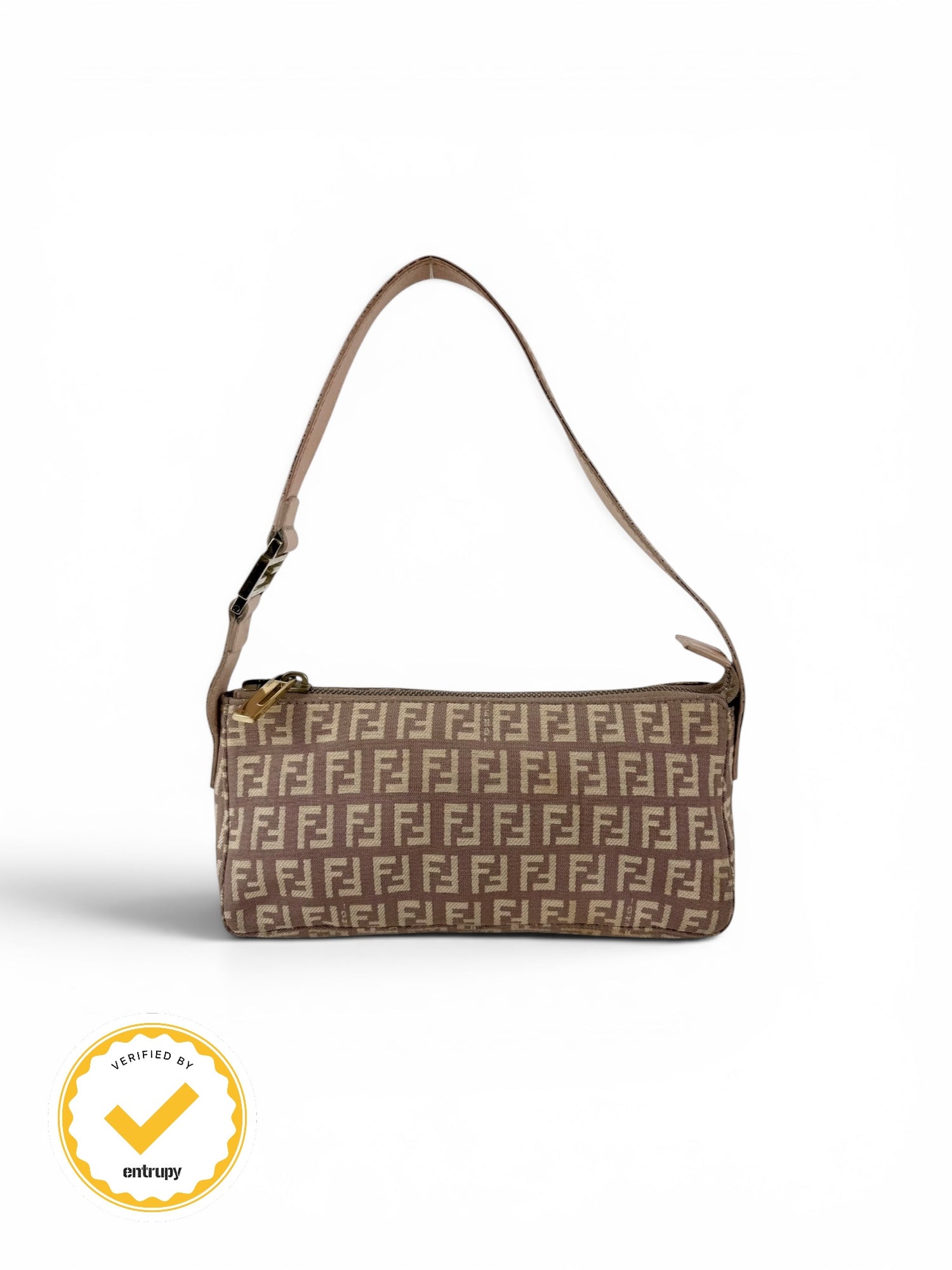 1990s Fendi Zucca Mini Shoulder Bag