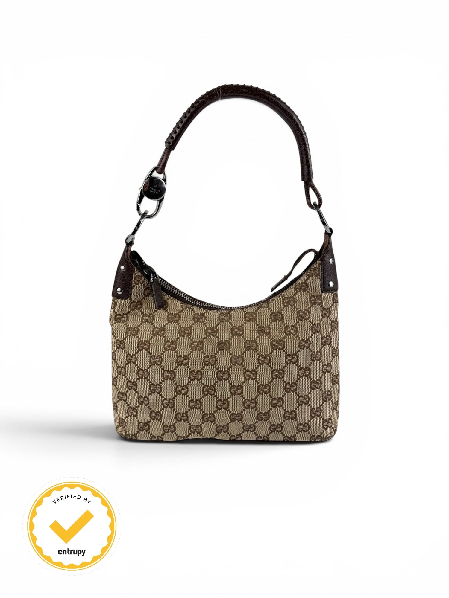 90s Gucci GG Monogram Shoulder Bag