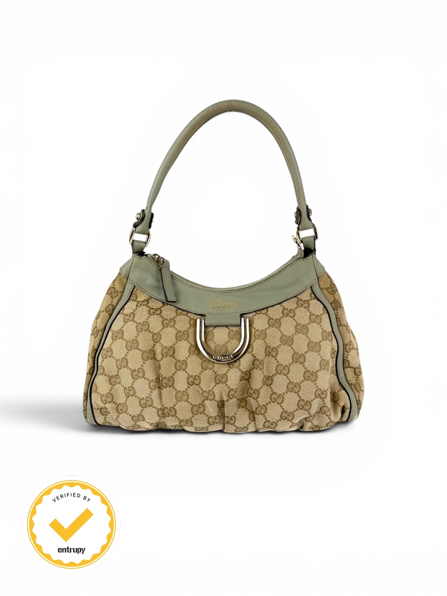 2000s Gucci Monogram Mini D-Ring Shoulder Bag