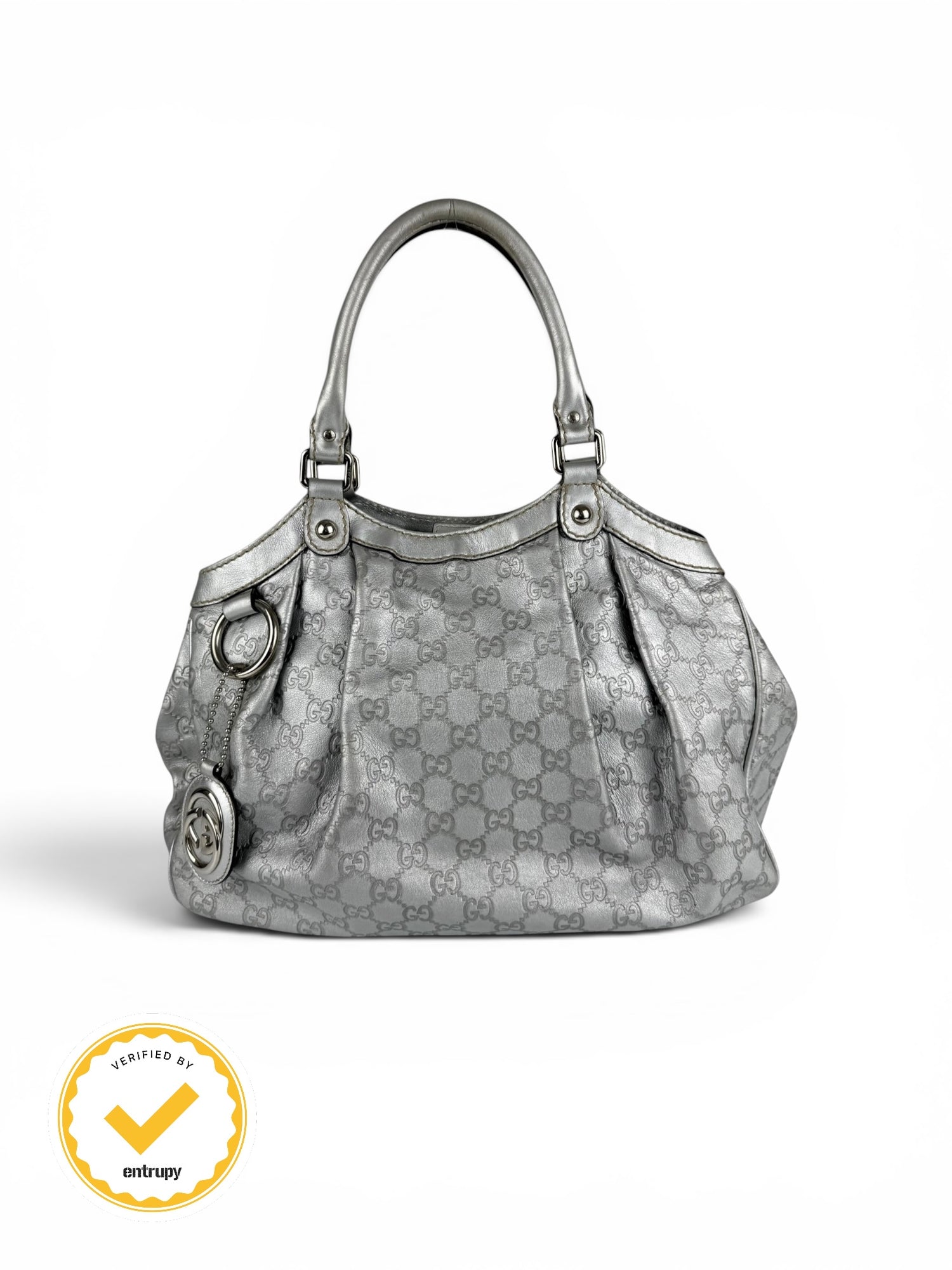 2000s Gucci Monogram GG Guccissima Sukey Handbag