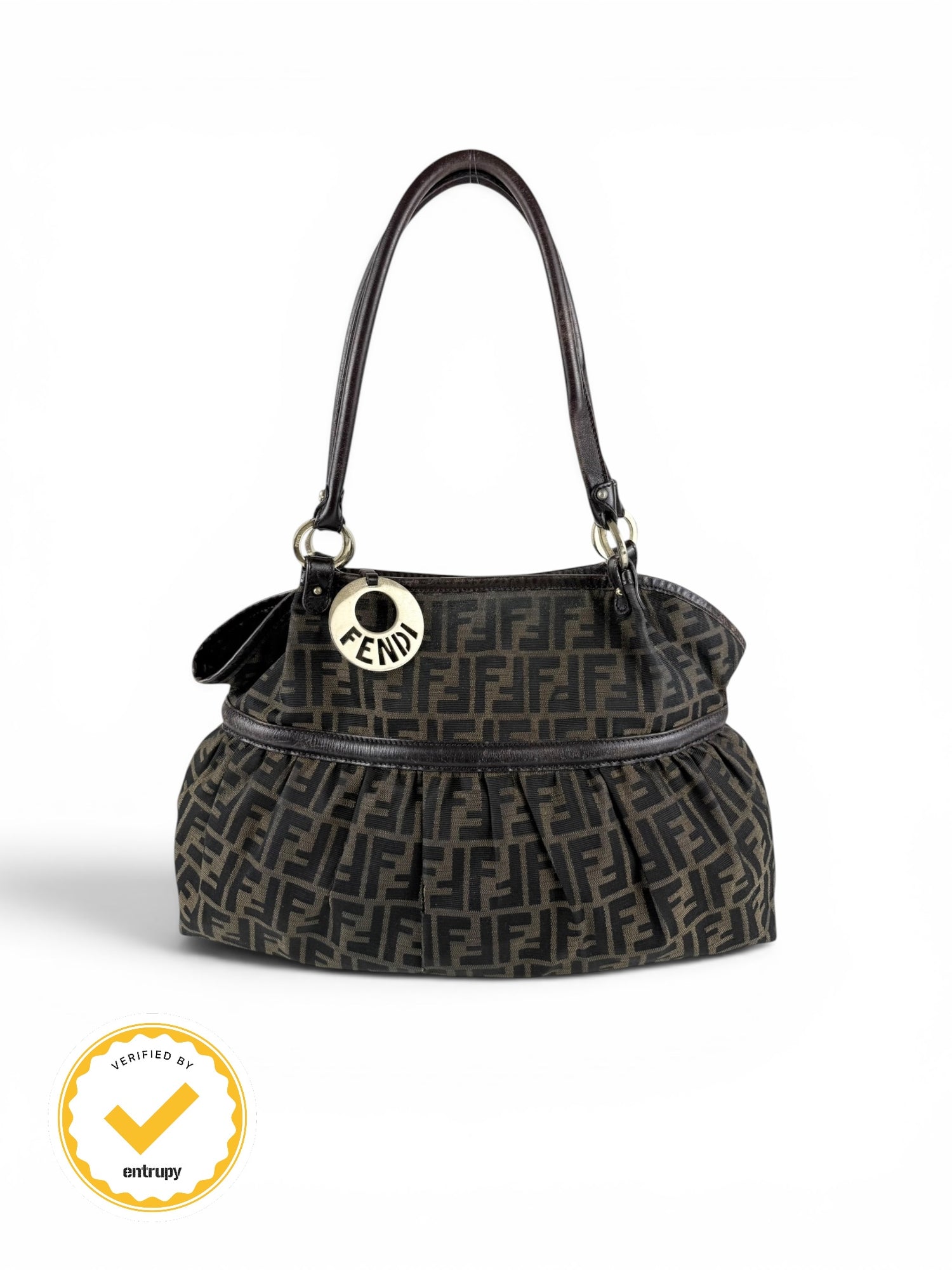 90s Fendi Zucca Large Chef Handbag