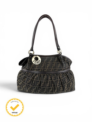 90s Fendi Zucca Large Chef Handbag
