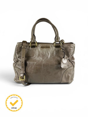 2010s Miu Miu Vitello Shine 2Way Tote Bag