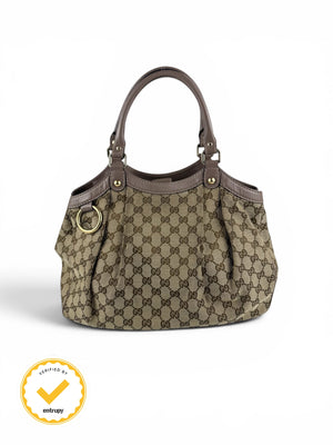 2000s Gucci Monogram Sukie Handbag