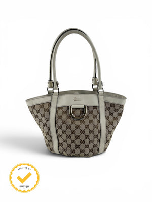 2000s Gucci Monogram GG Mini Bucket Handbag