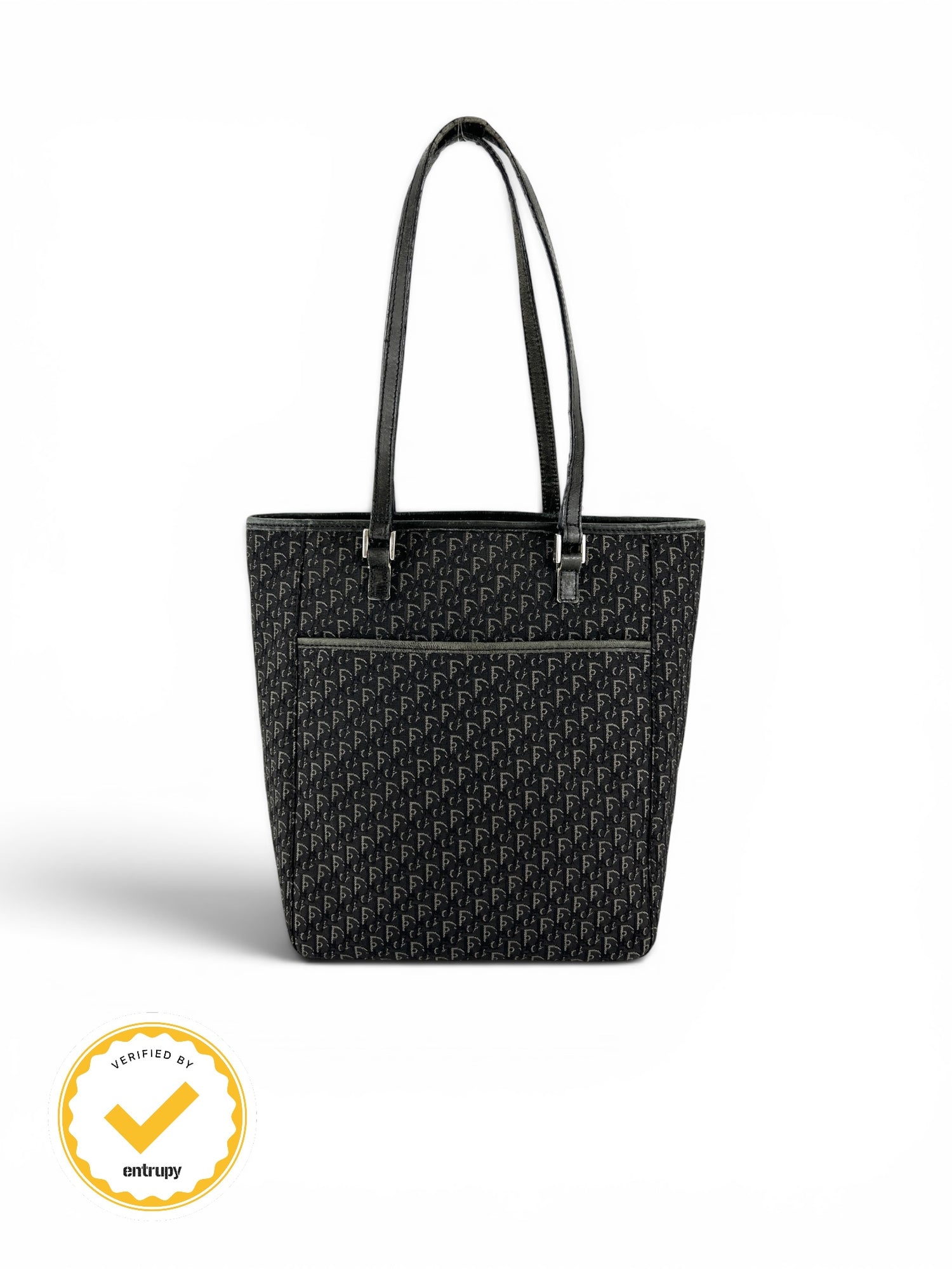 2003 Christian Dior Monogram Black Tote Bag