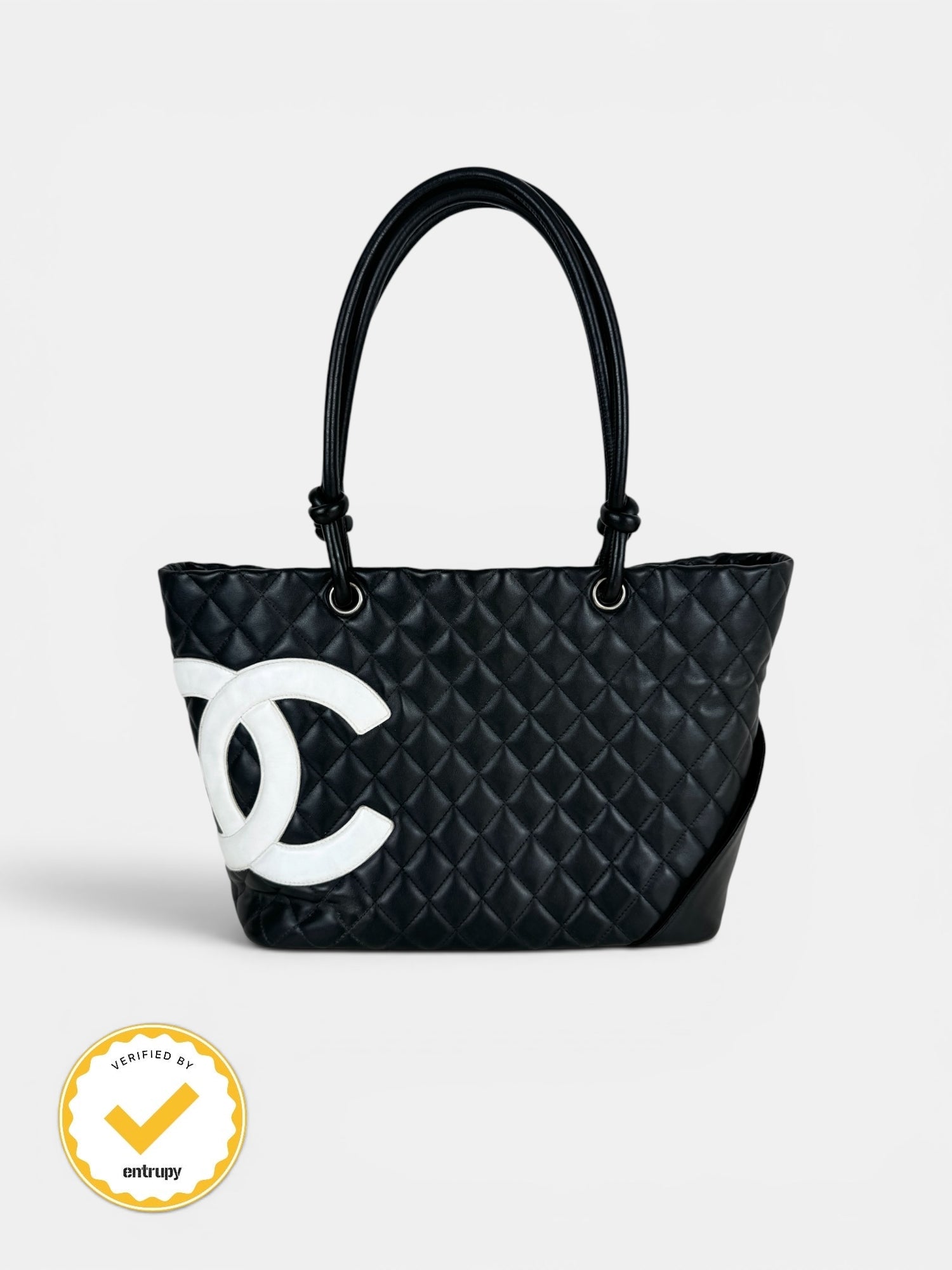 2004 Chanel Cambon B&W Tote Bag