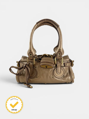 2007 Chloe Paddington Gold Leather GHW Mini Handbag