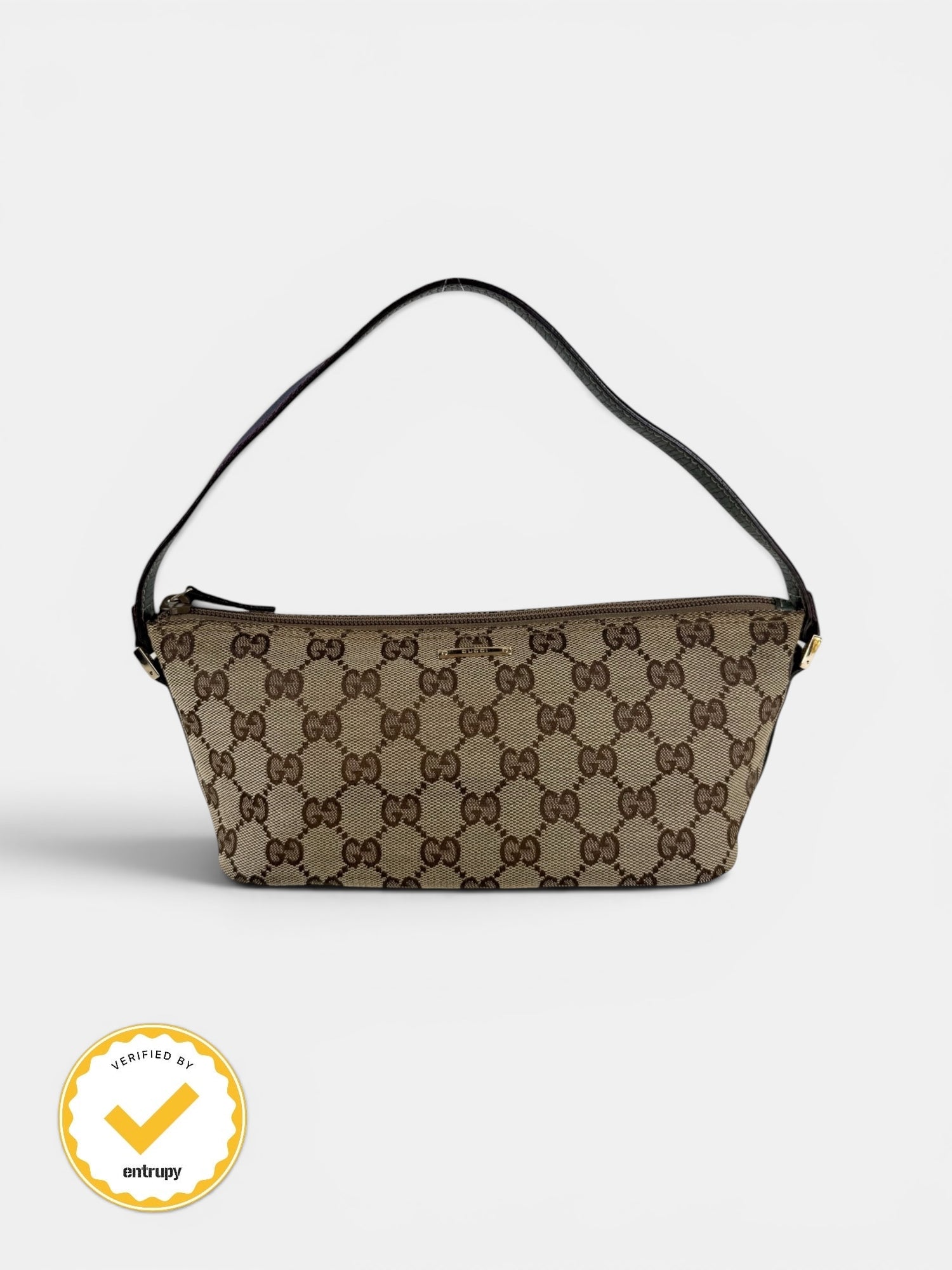 2000s Gucci GG Monogram Pochette Boat Bag