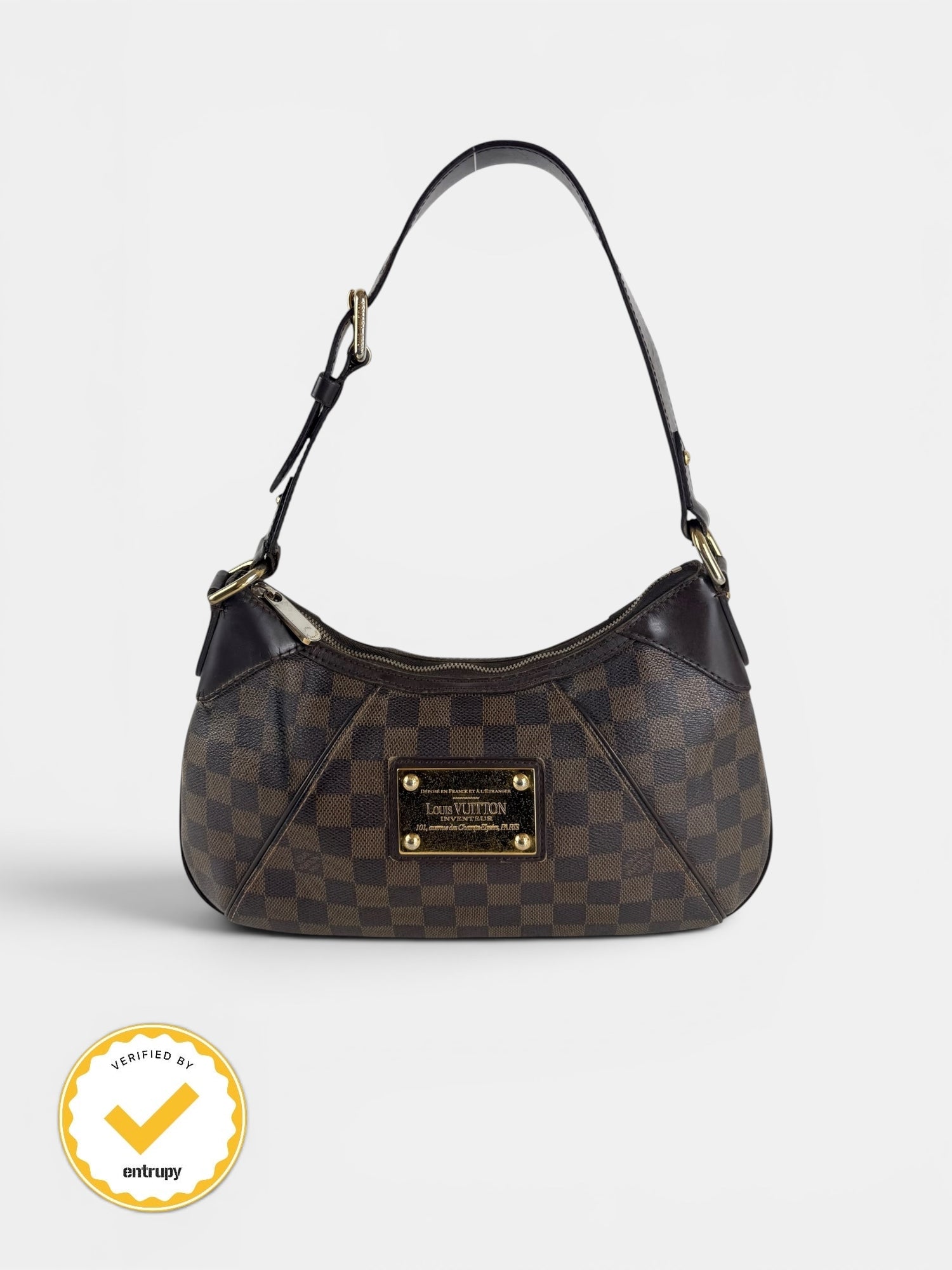 2008 Louis Vuitton Damier Ebene Thames PM Shoulder Bag