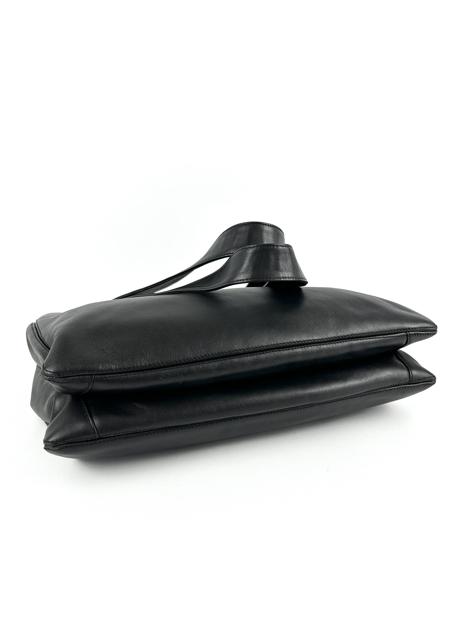 Vintage Chanel CC Lambskin Leather A4 Tote Bag (2000-2002)
