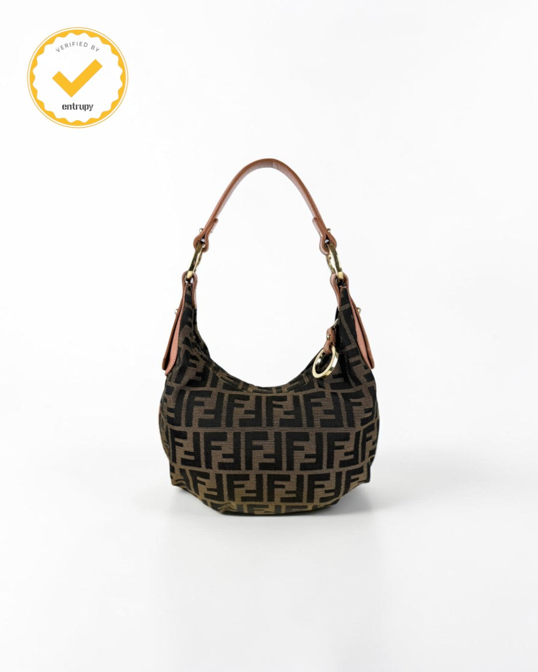 90s Fendi Zucca Mini Hobo Shoulder Bag