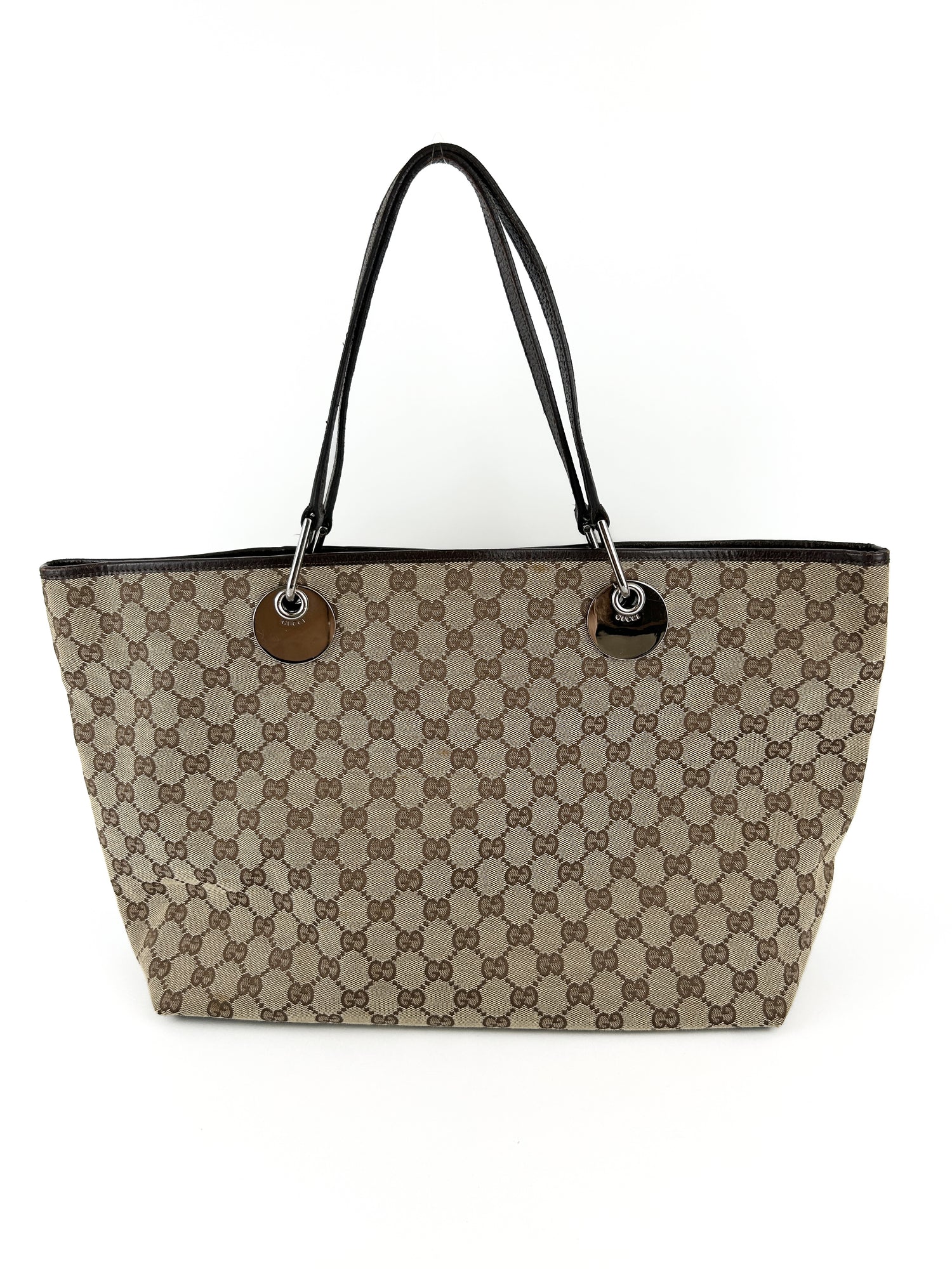 Vintage Gucci Monogram Large Tote Bag