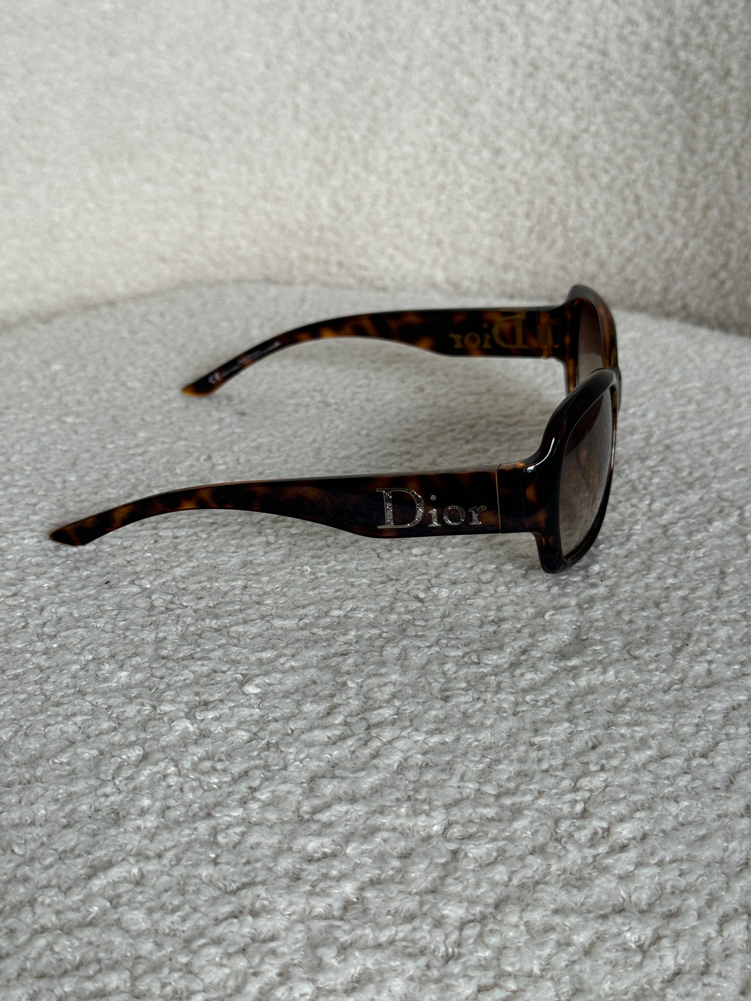 2000s Christian Dior Tortoise Oversized Sunglasses