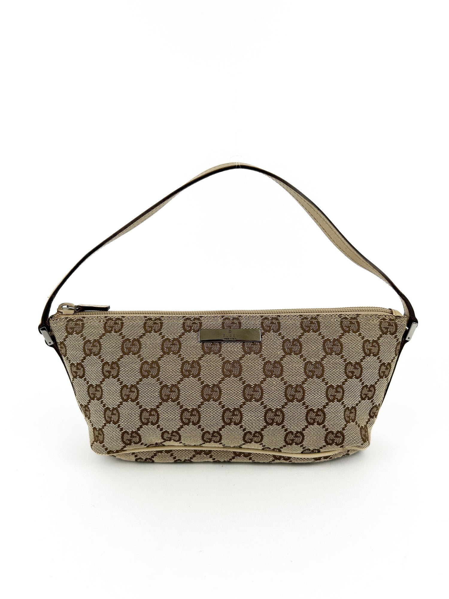 Vintage Gucci Monogram Pochette Boat Bag
