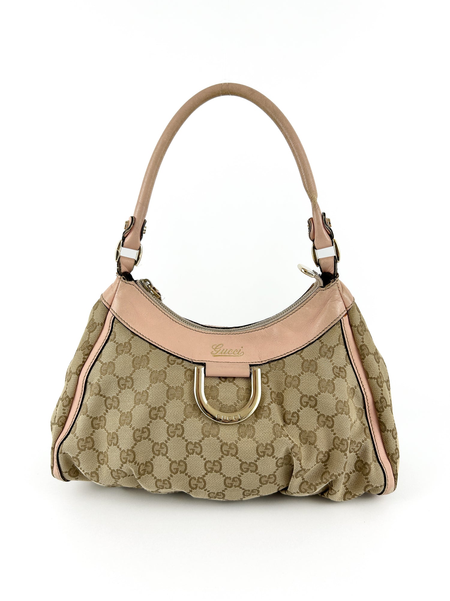 Vintage Gucci Monogram Mini D-Ring Abbey Handbag 2000s