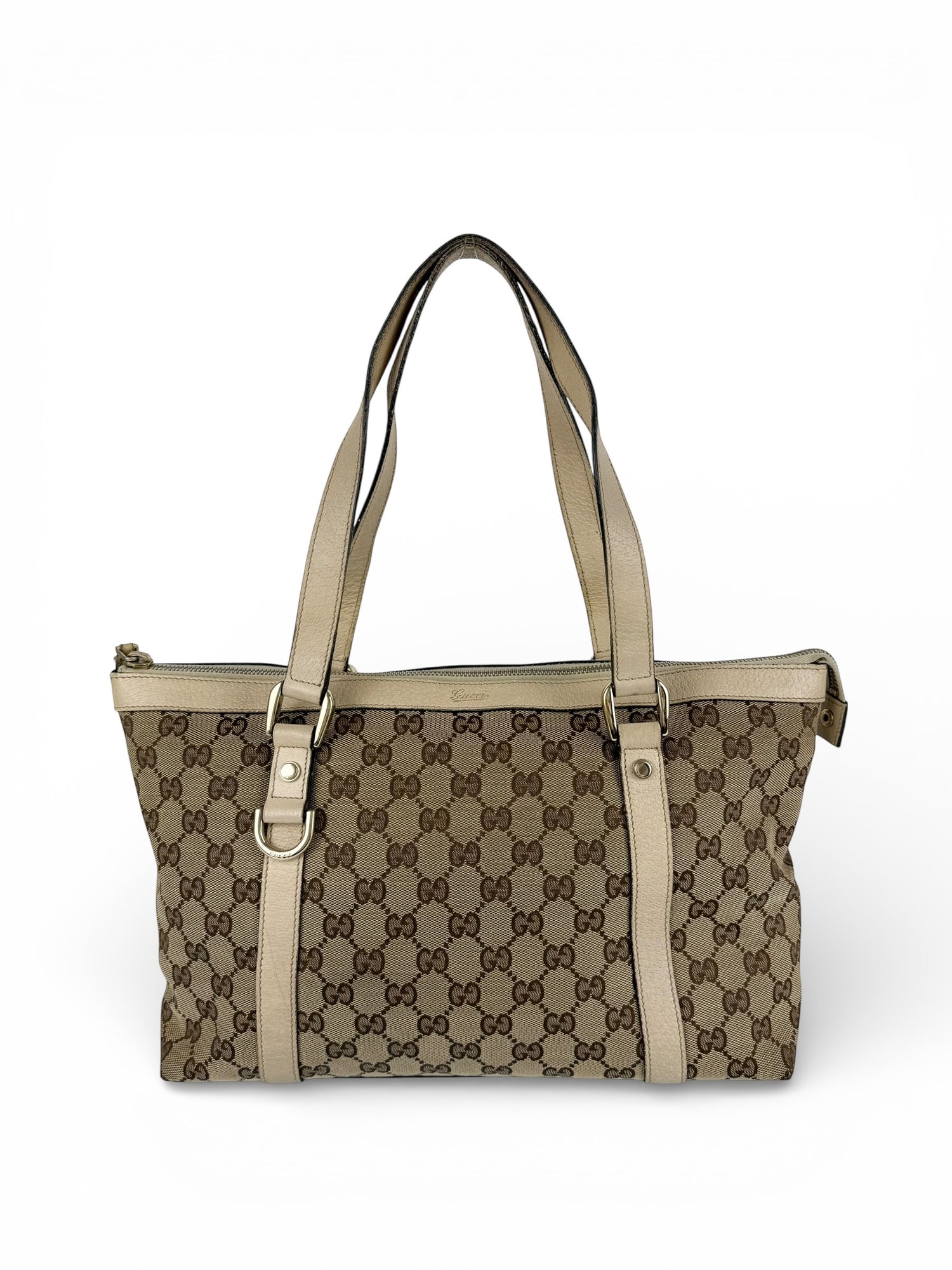 Vintage 90s Gucci Monogram Large Abbey Handbag