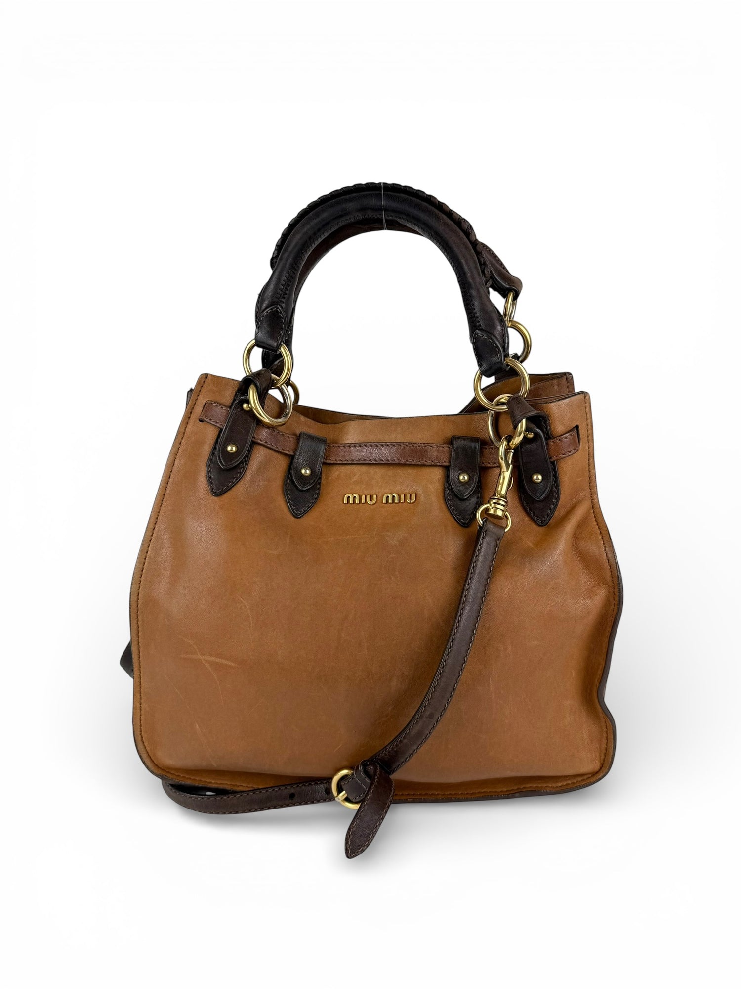 2010s Miu Miu Vitello 2Way Handbag