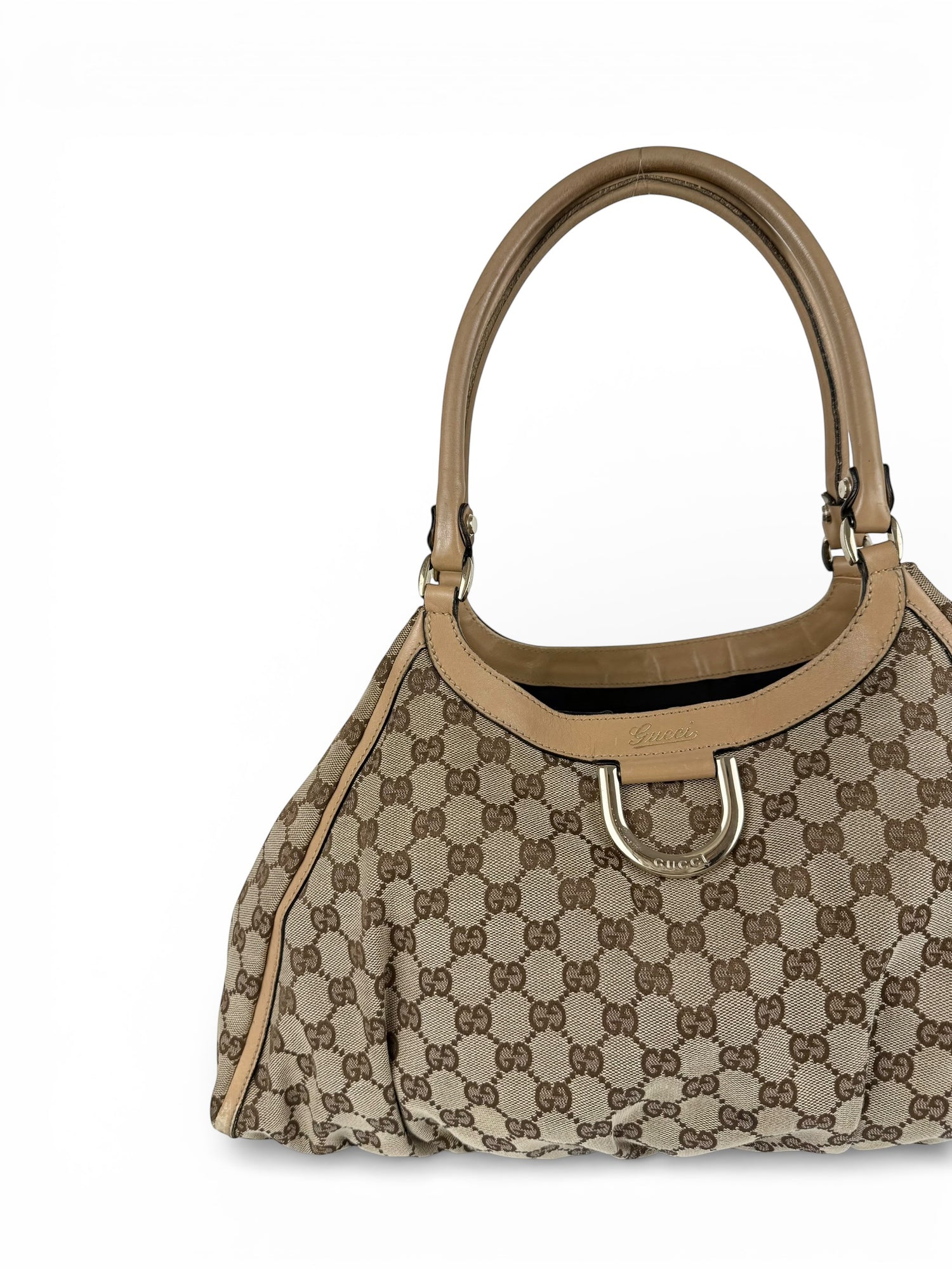 Vintage 90s Gucci Large D-Ring Tote Bag