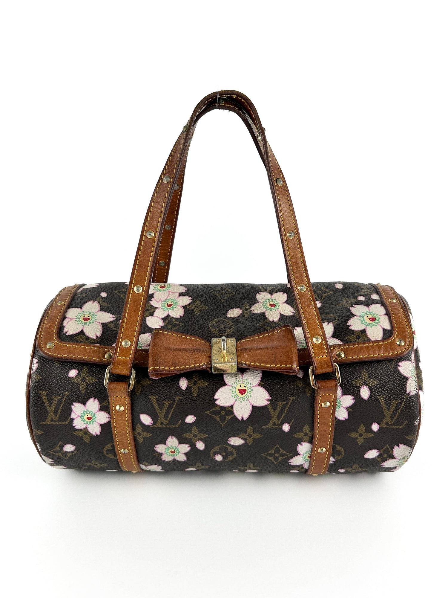 Vintage Louis Vuitton Takashi Murakami Cherry Blossom Papillon Handbag (2001)