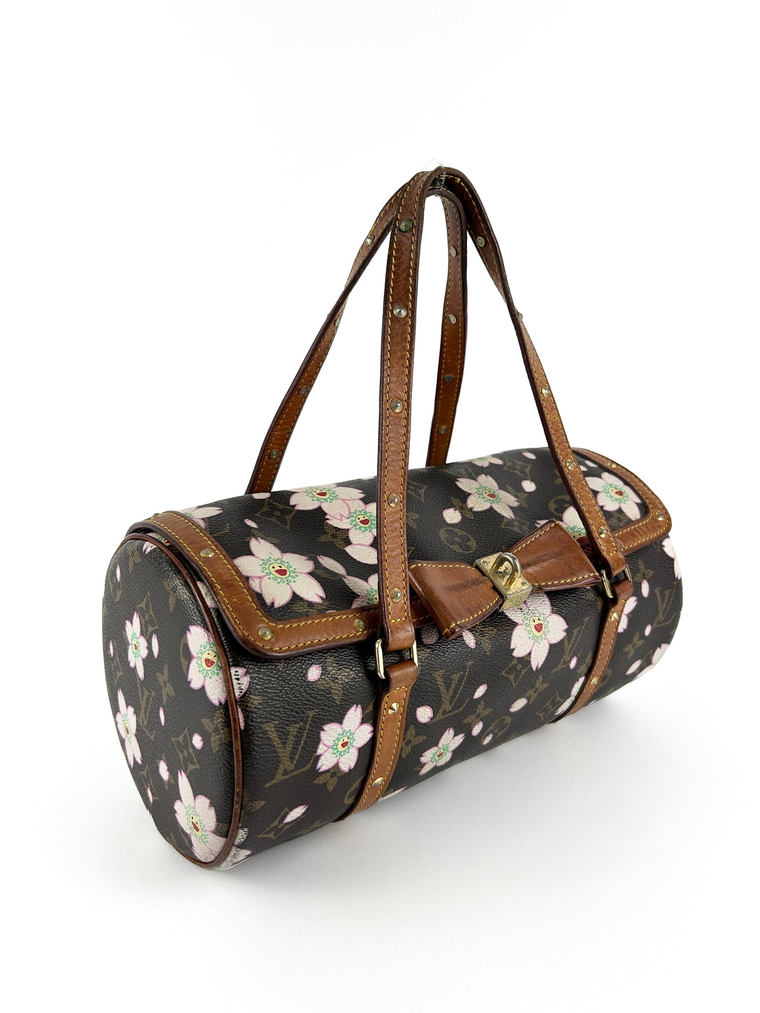 Vintage Louis Vuitton Takashi Murakami Cherry Blossom Papillon Handbag (2001)
