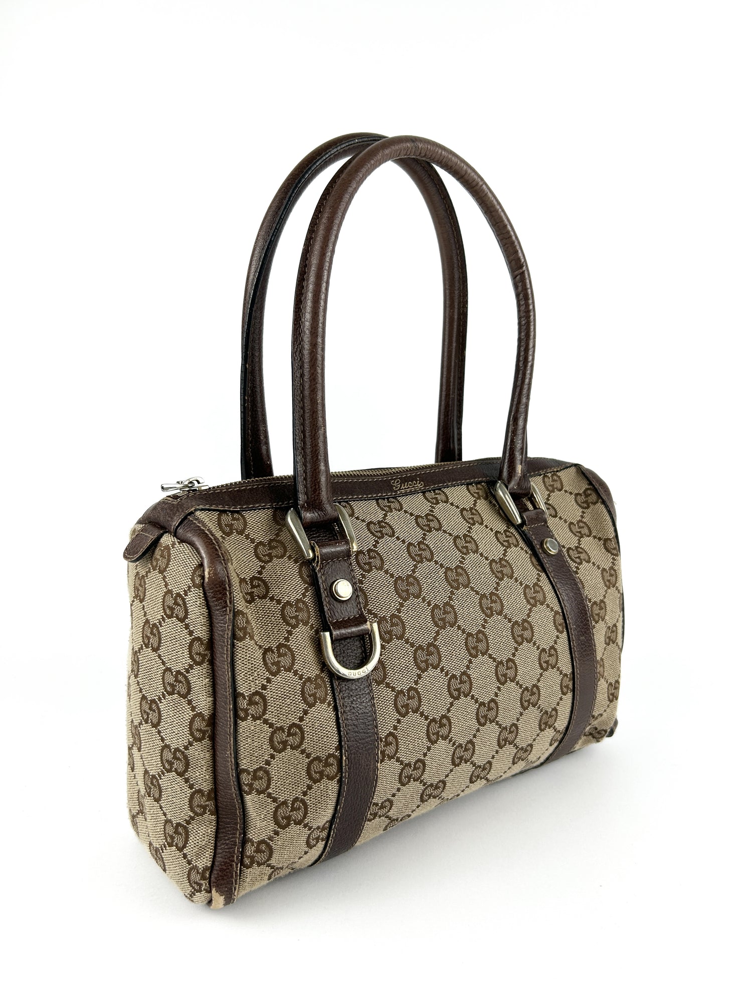 Vintage Gucci Monogram Boston Handbag 2000s