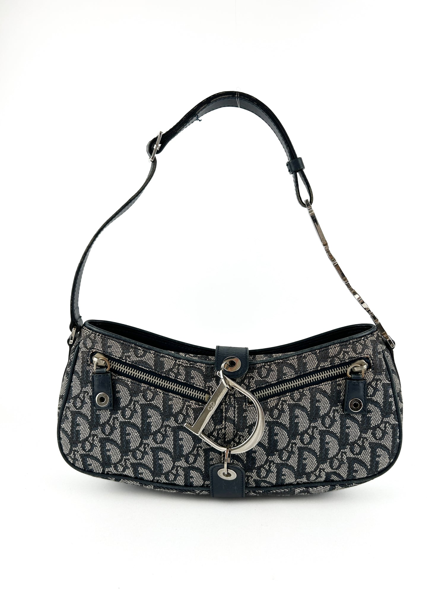 Vintage Christian Dior Monogram D-Charm Shoulder Bag (2004)