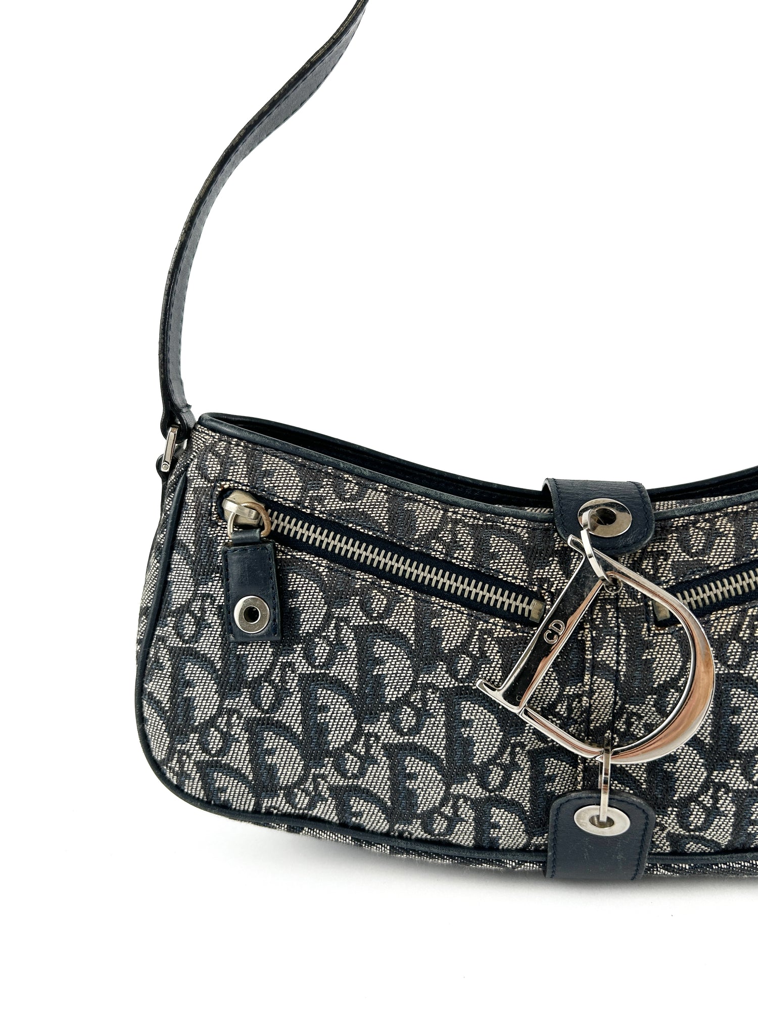 Vintage Christian Dior Monogram D-Charm Shoulder Bag (2004)