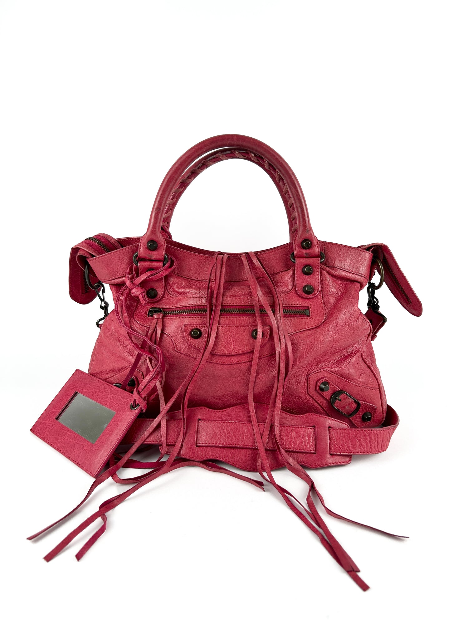 Balenciaga Mini City Handbag Pink (with extension strap)